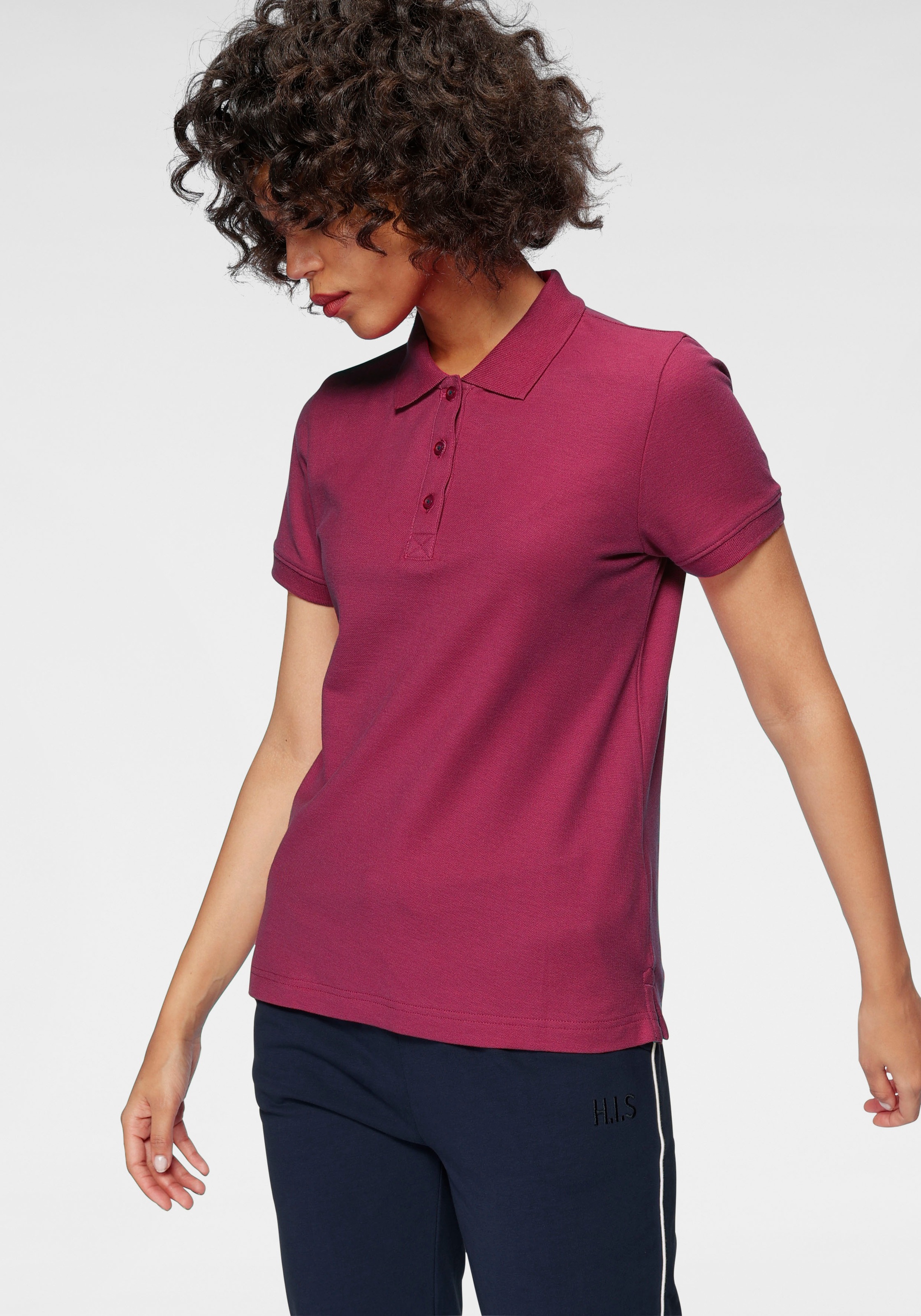 Thumbnail - Eastwind Poloshirt Packung, 2er-Pack, 2 Stk. tlg. Kurzarm, figurumschmeichelnder Schnitt, Polokragen