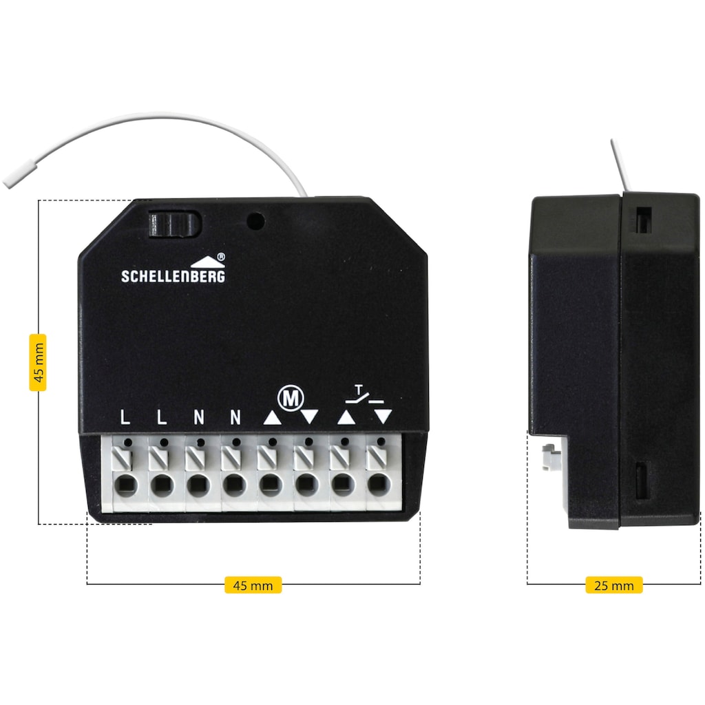 SCHELLENBERG Rollladen-Funksteuerung »Funk-Empfangsmodul«, (1 tlg.), zur Nachrüstung auf 868MHz Funk, für Schellenberg Handsender 20015