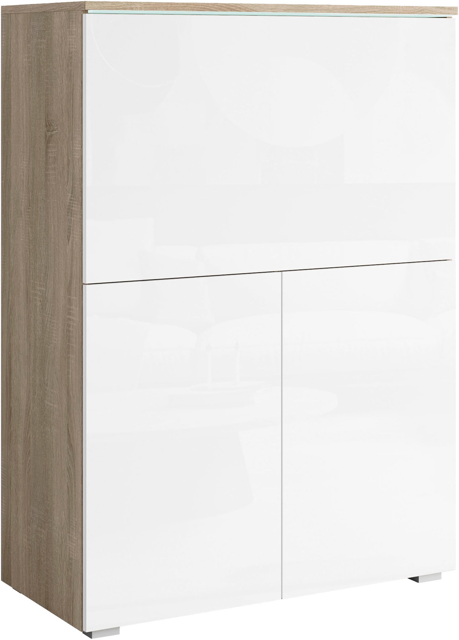 Home affaire PC-Schrank "Vera, Sekretär, Home-Office-Schreibtisch mit LED-B günstig online kaufen