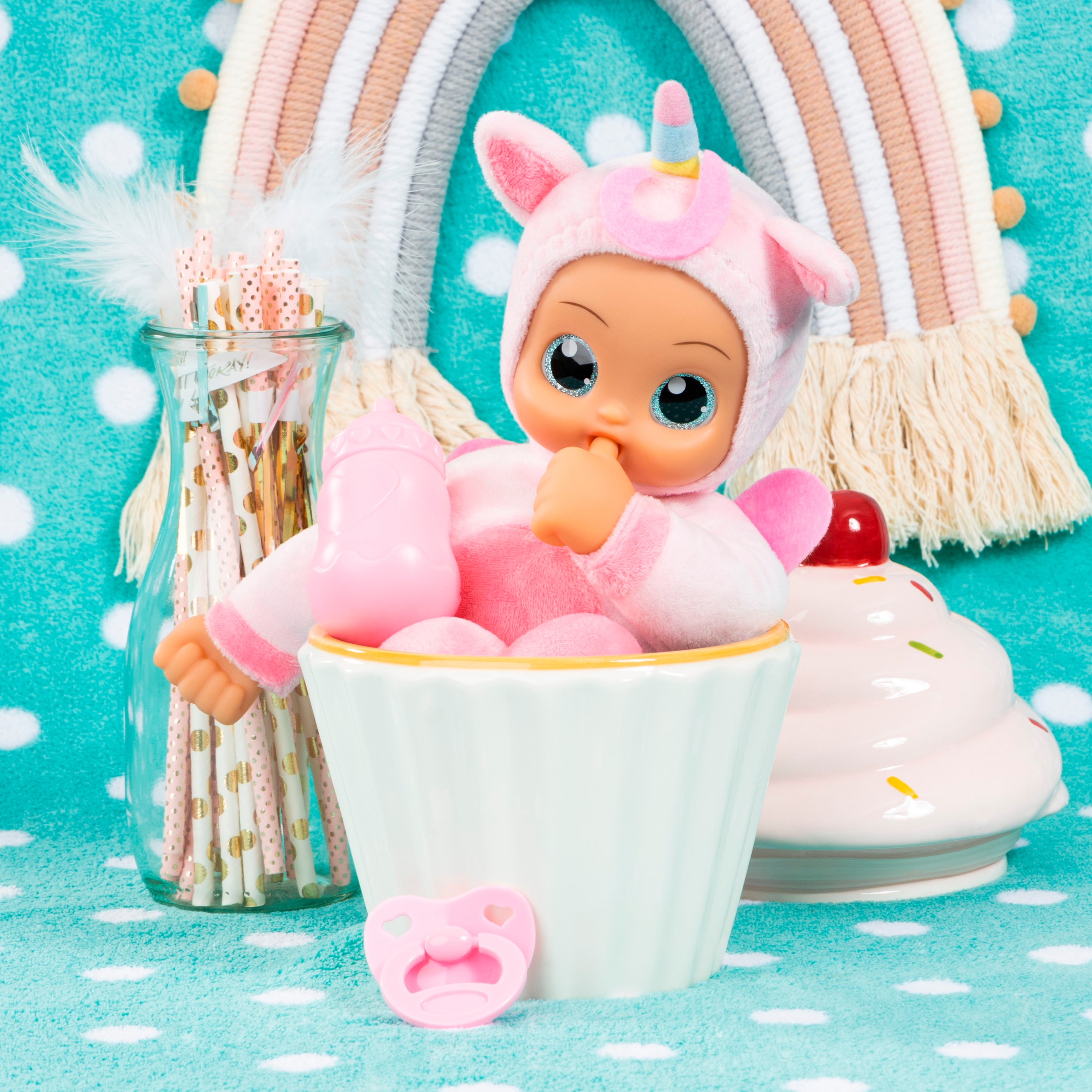 Bayer Babypuppe »I Baby Angels, 30 cm, rosa«, (3 tlg.)