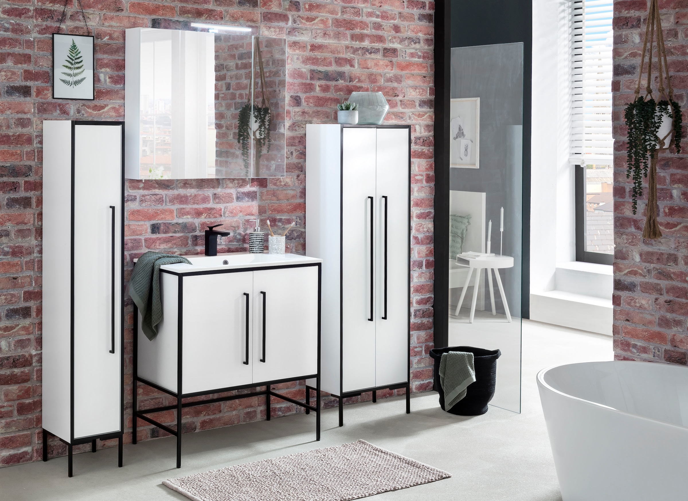 Schildmeyer Waschtisch »Moris« mit Mineralgussbecken, Breite 77 cm