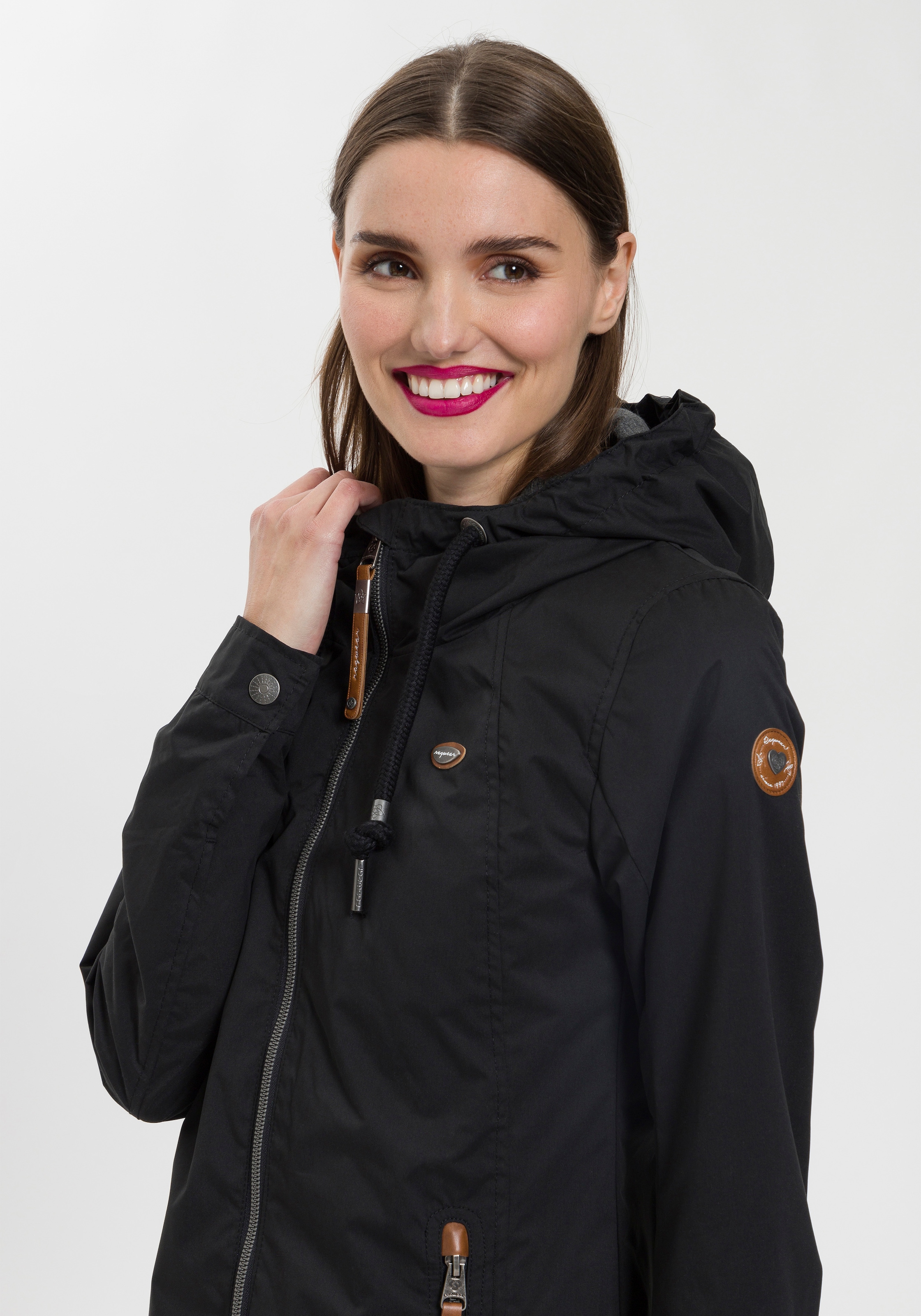 Ragwear Funktionsjacke »ZUZKA«, mit Kapuze, stylische Übergangs-Outdoor-Jacke Water repellent coating