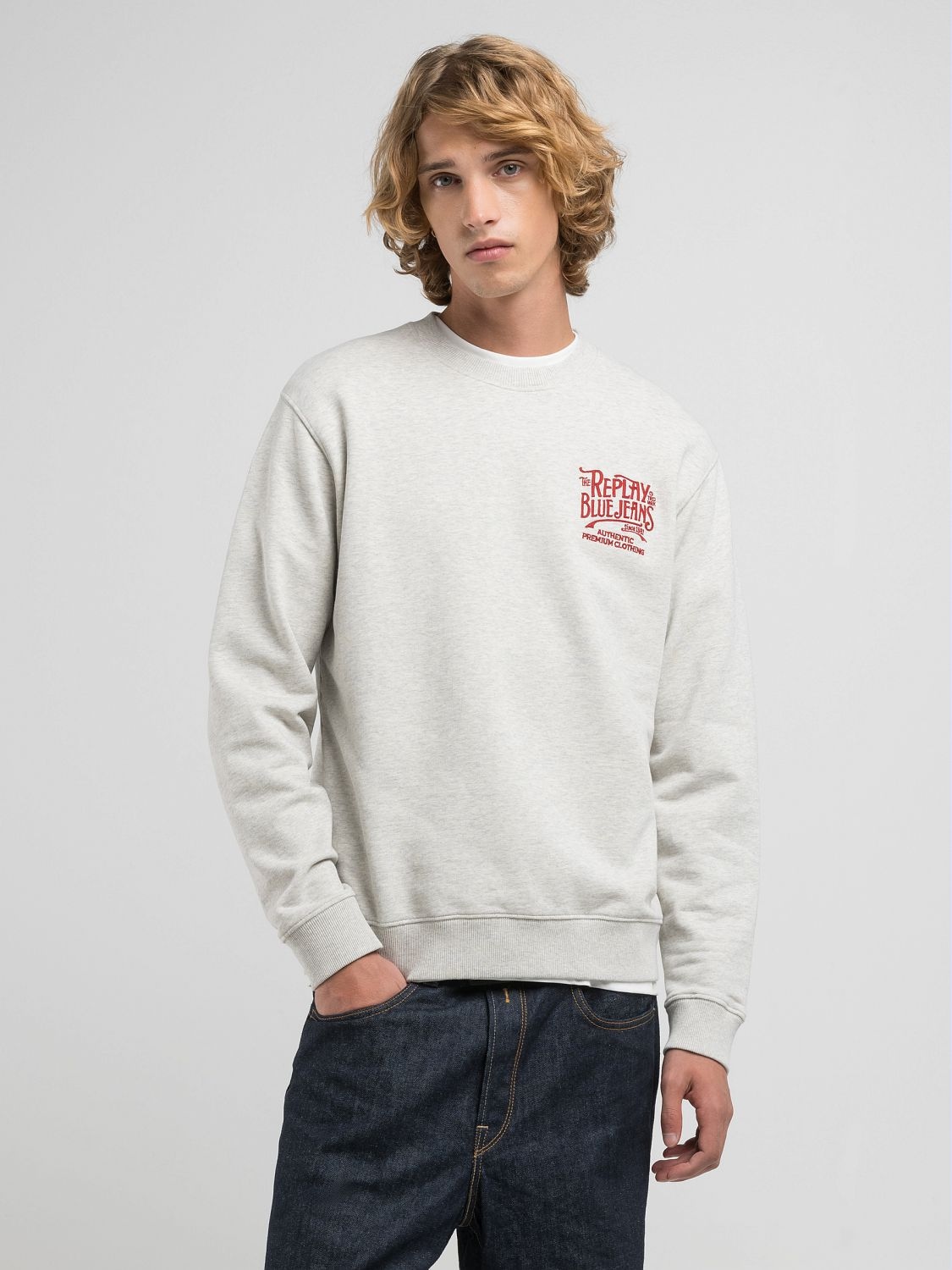 Replay Sweatshirt, mit Stickerei auf der Brust günstig online kaufen