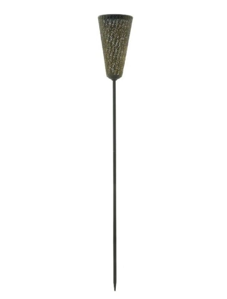 LUXFORM Gartenleuchte "Luxform Solar Torch Norwich, set of 2" LED-Modul 1 Stk. Warmweiß LED-Fackellampe, Solarenergie, warmweiß, aus Metall, IP44