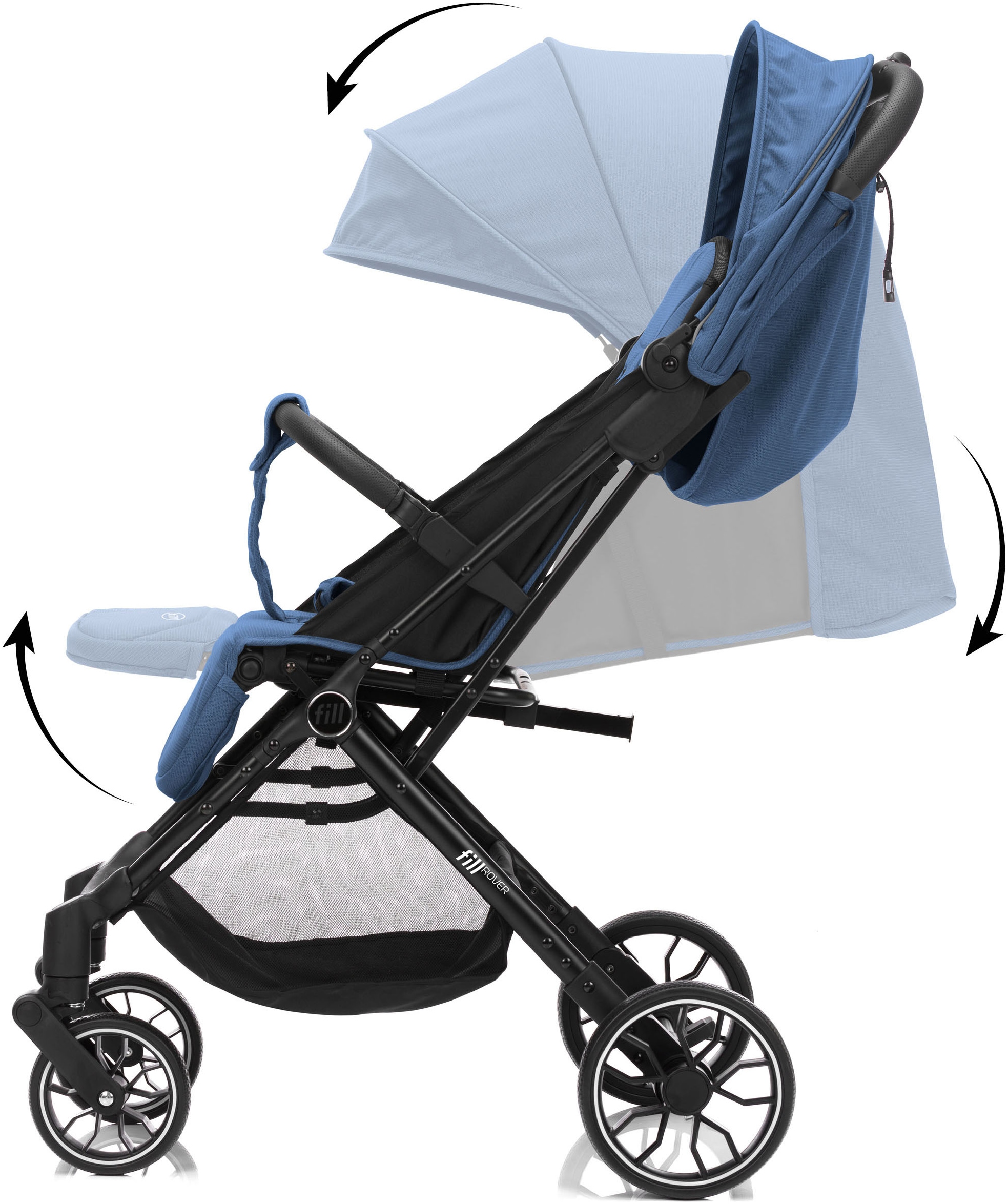Fillikid Kinder-Buggy »Rover« 22 kg mit Trollyfunktion