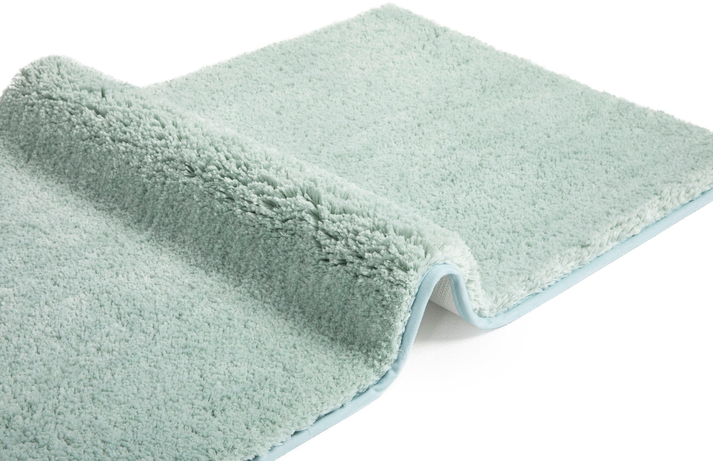 my home Badematte »Jos, Badvorleger, Badezimmer Teppich«, rutschhemmend beschichtet, fußbodenheizungsgeeignet-schnell trocknend, Badematten in Pastell-Farben, Badteppich als 3 teiliges Set erhältlich
