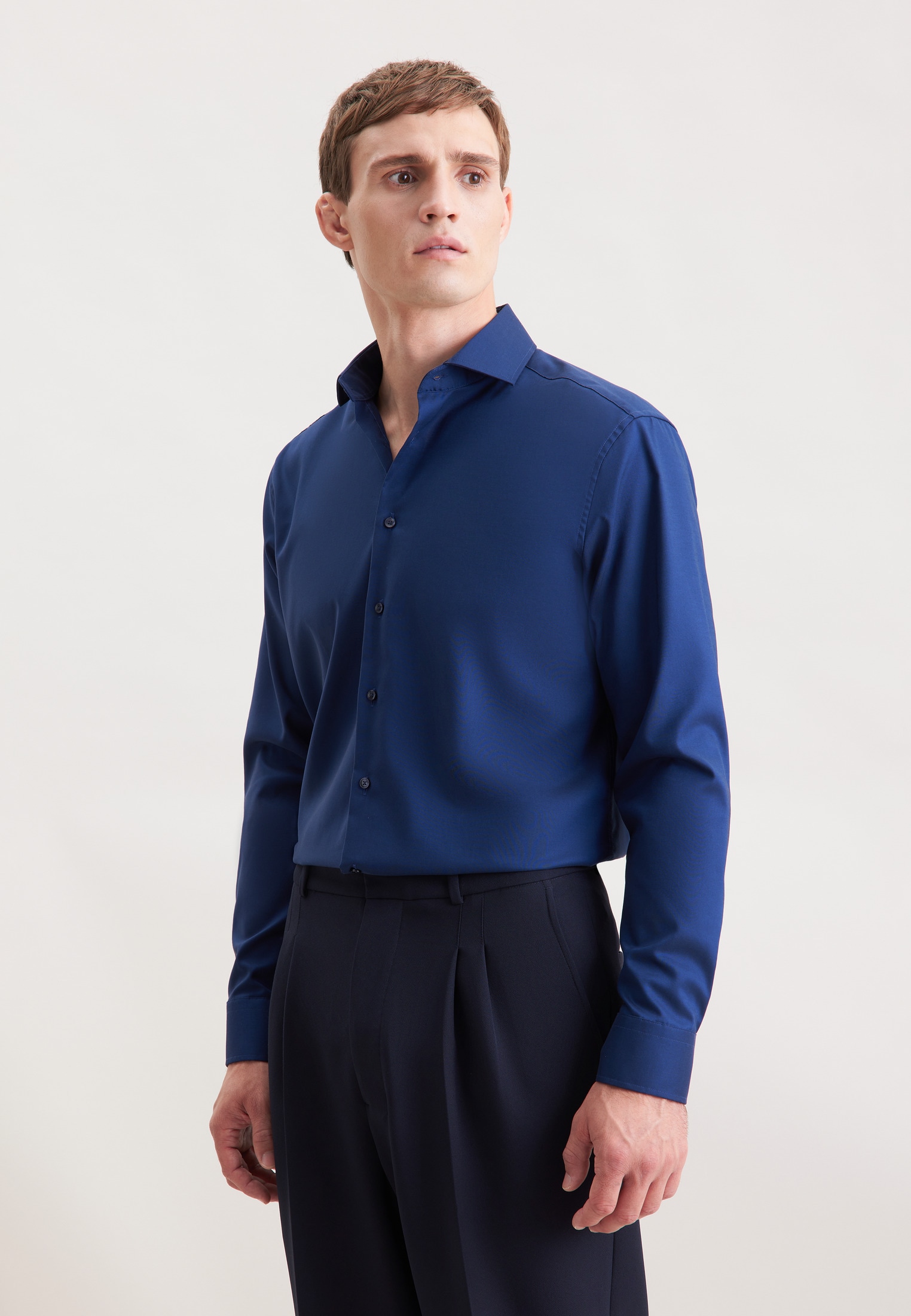 seidensticker Businesshemd "Schwarze Rose" Regular 1/1 Kentkragen Uni günstig online kaufen