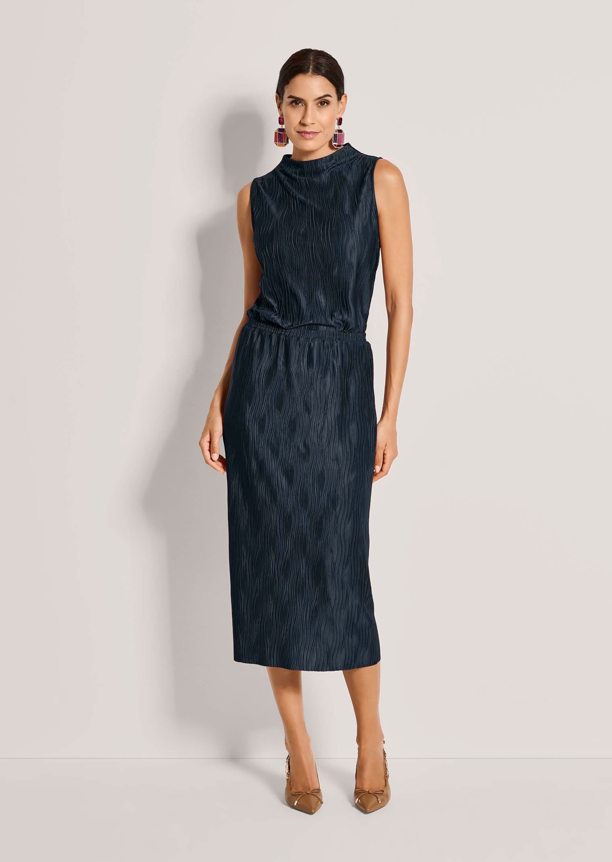 MADELEINE Midirock "Midirock Schlupfrock mit Wellenstruktur" Jerseyrock mit günstig online kaufen