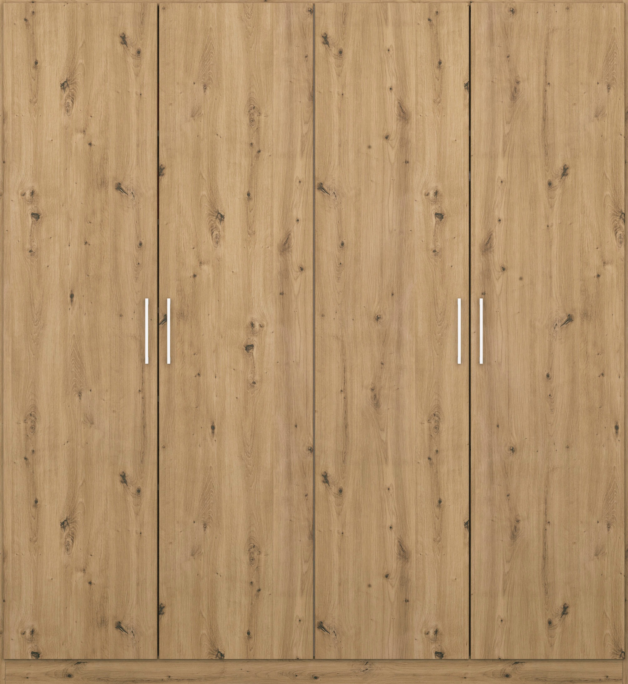 rauch Drehtürenschrank »Kleiderschrank Schrank Garderobe Wäscheschrank COSMO«, mit zusätzlichen Einlegeböden, Metallgriffe in Weiß MADE IN GERMANY
