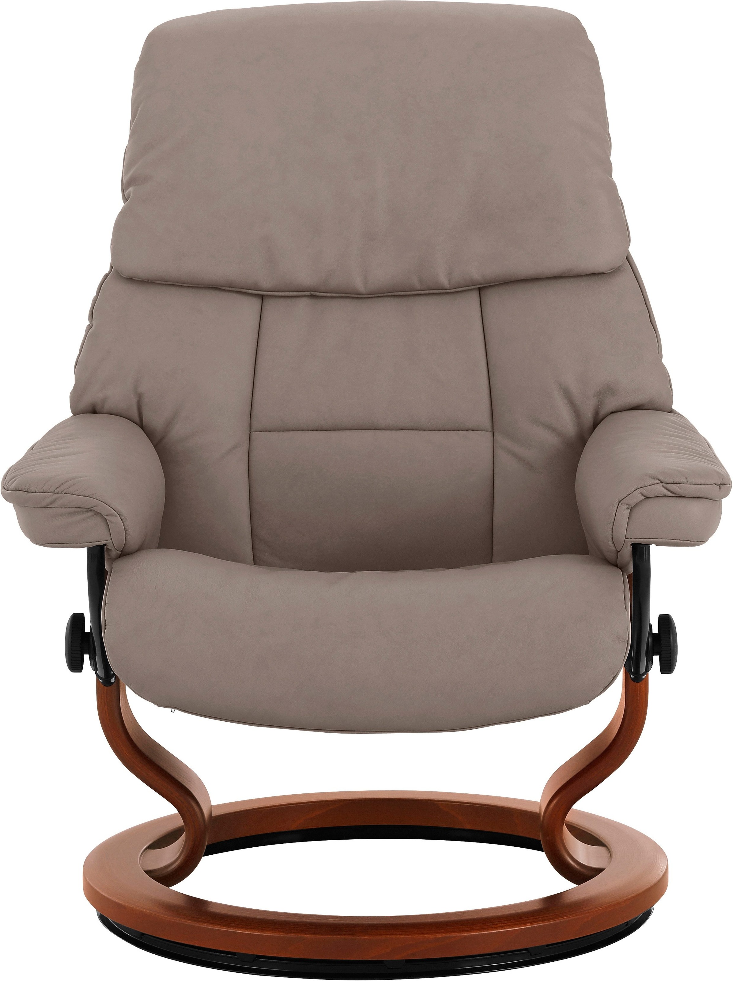 Relaxsessel STRESSLESS "Ruby", braun (mole batick), B:79cm H:98cm T:76cm, Leder BATICK: BATICK ist ein leicht korrigiertes, durchgefärbtes und genarbtes Möbelleder, bei dem die meisten Unebenheiten und Spuren in der Regel entfernt wurden.;Leder PALOMA: PA 3