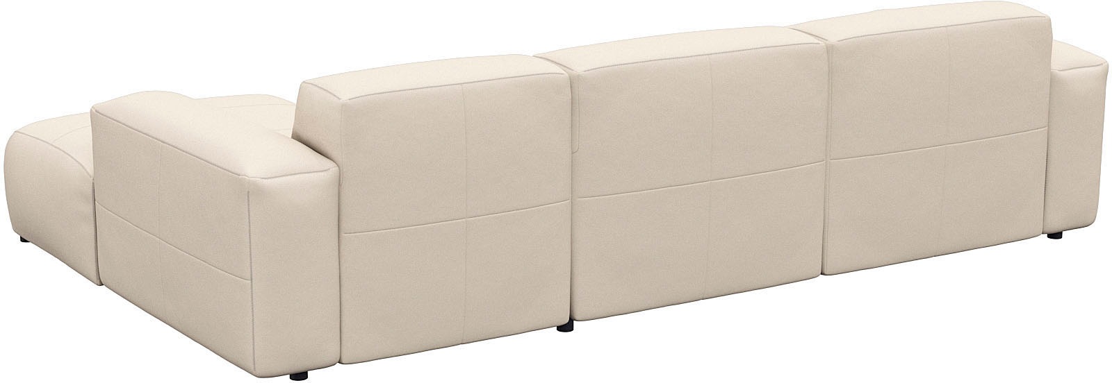 FLEXLUX Ecksofa »Lucera bequem und komfortabel durch hochwertigen Sitzaufbau, L.Form«, modern & anschmiegsam, Kaltschaum, Stahl-Wellenunterfederung