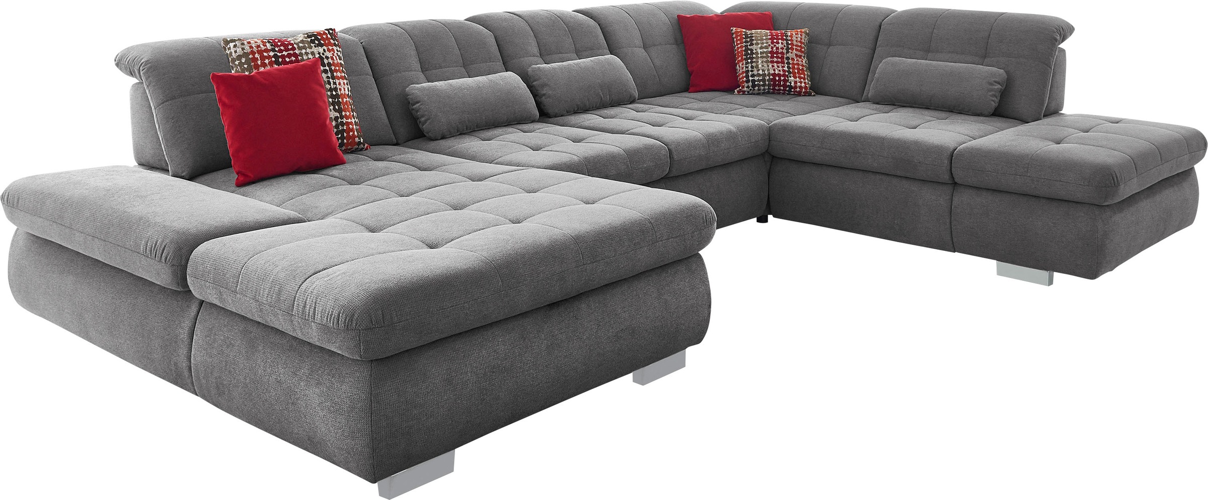 Die PlanBar Ecksofa "MP-IN17004 U-Form", wahlweise mit Funktionen, Federker günstig online kaufen