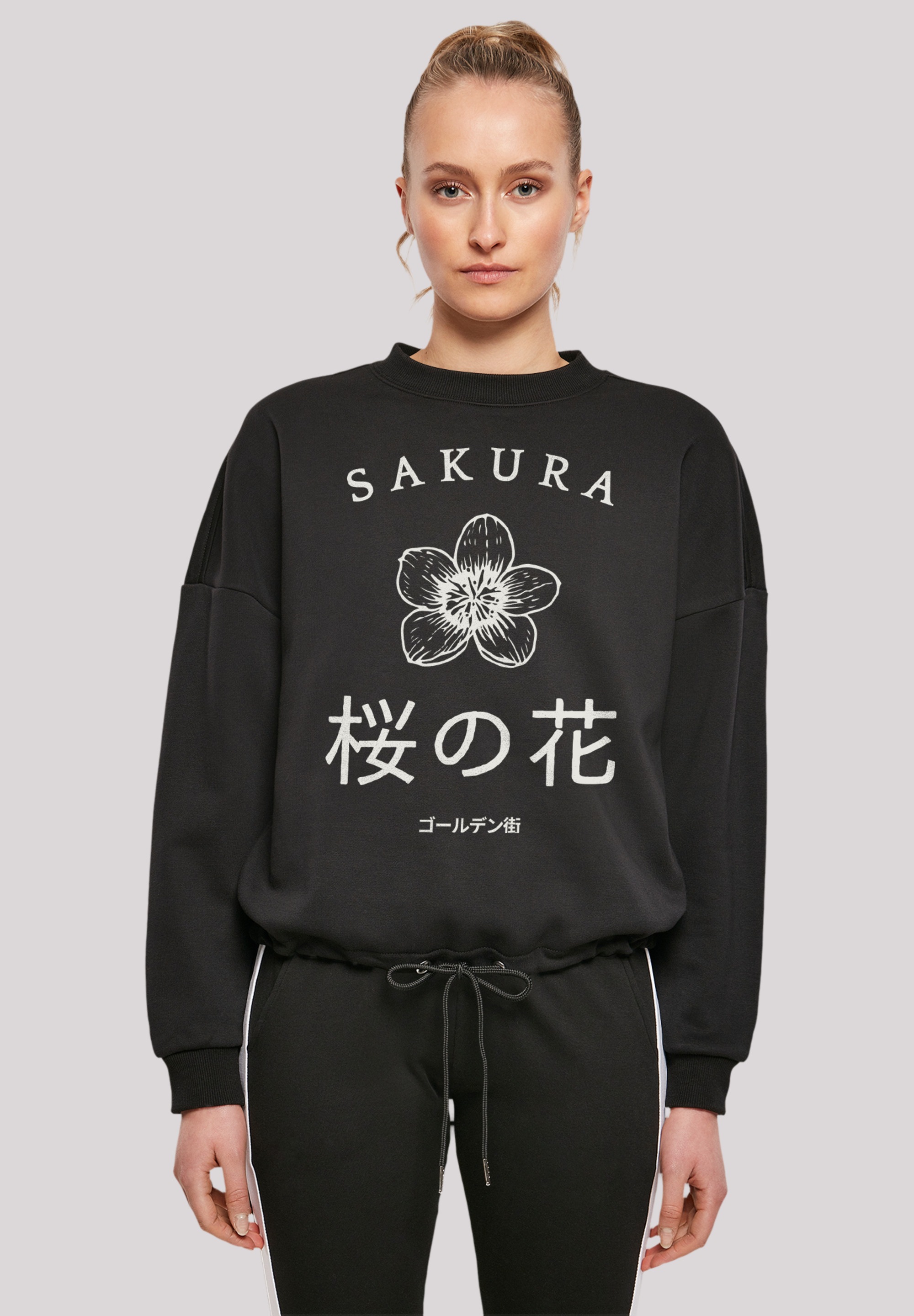 F4NT4STIC Sweatshirt "Kirschblüten Golden Gai", Print