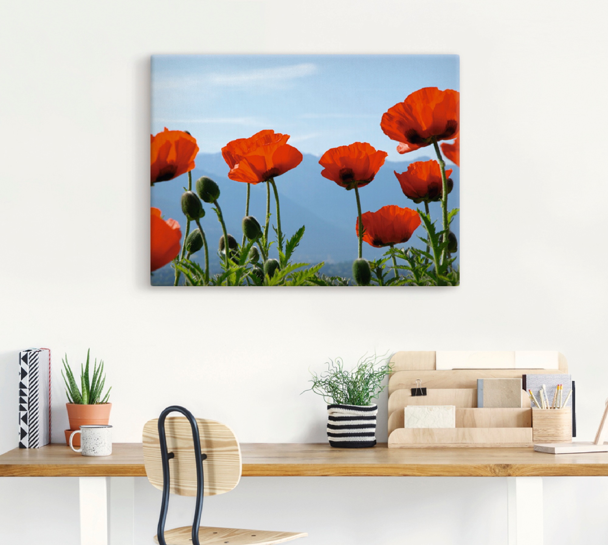 Artland Wandbild »Mohnblüten«, Blumen, (1 St.), als Leinwandbild, Poster in verschied. Größen