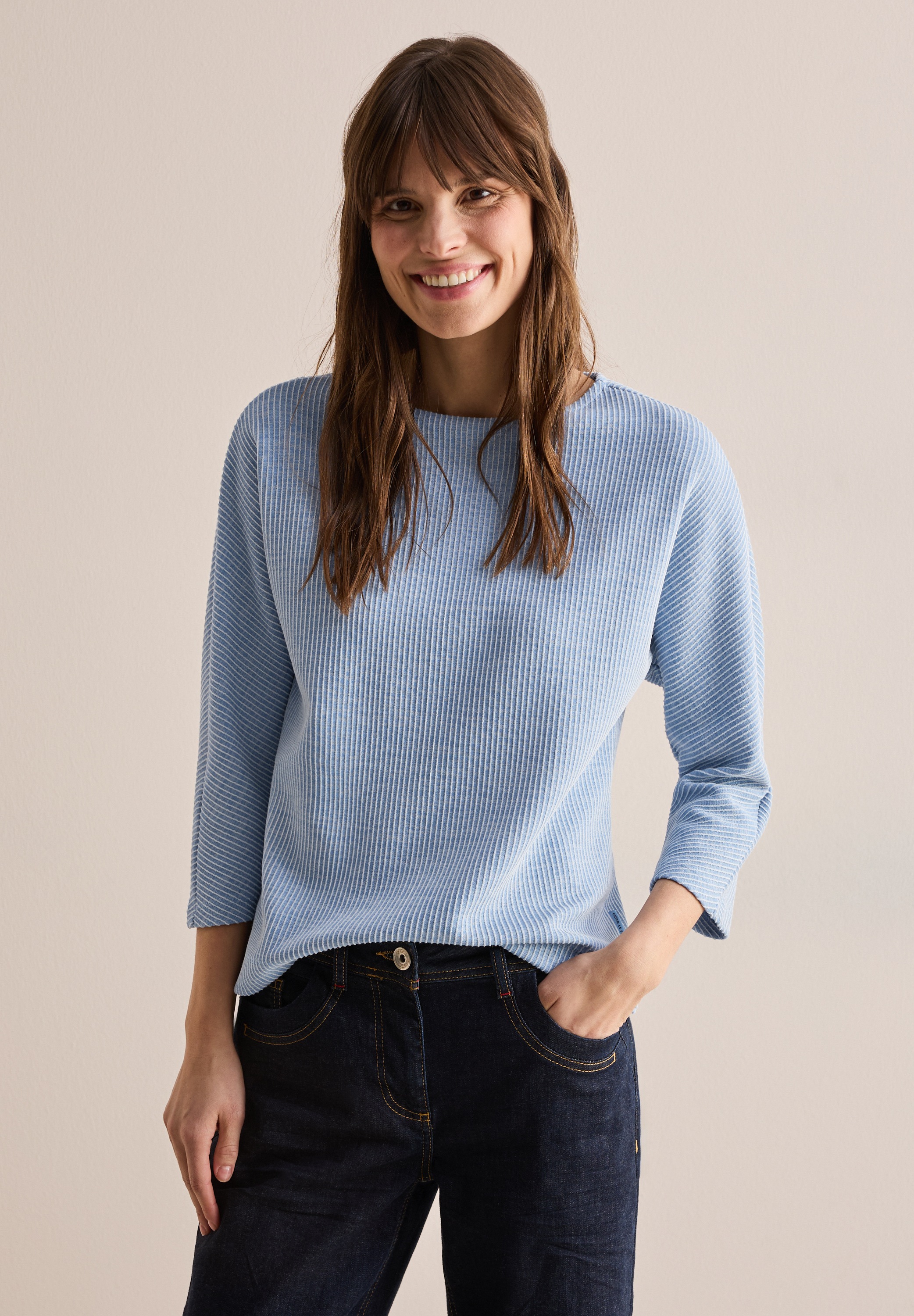 Cecil 3/4-Arm-Shirt, mit 3/4 Ärmeln