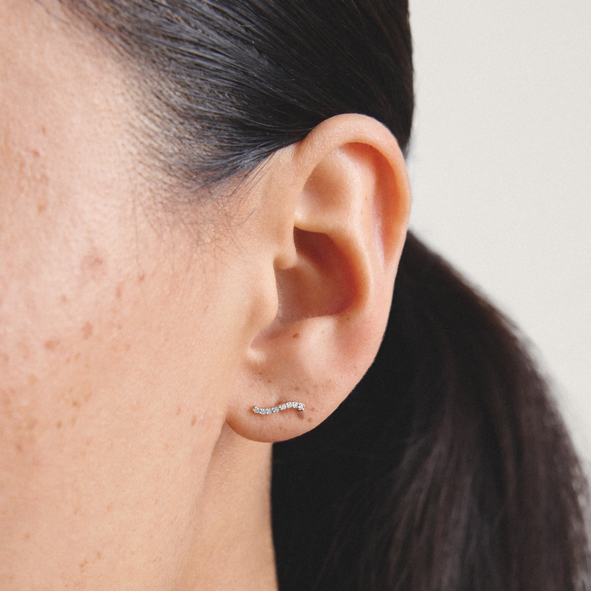THOMAS SABO Paar Ohrstecker »geschwungen Silber« mit Zirkonia (synth.)