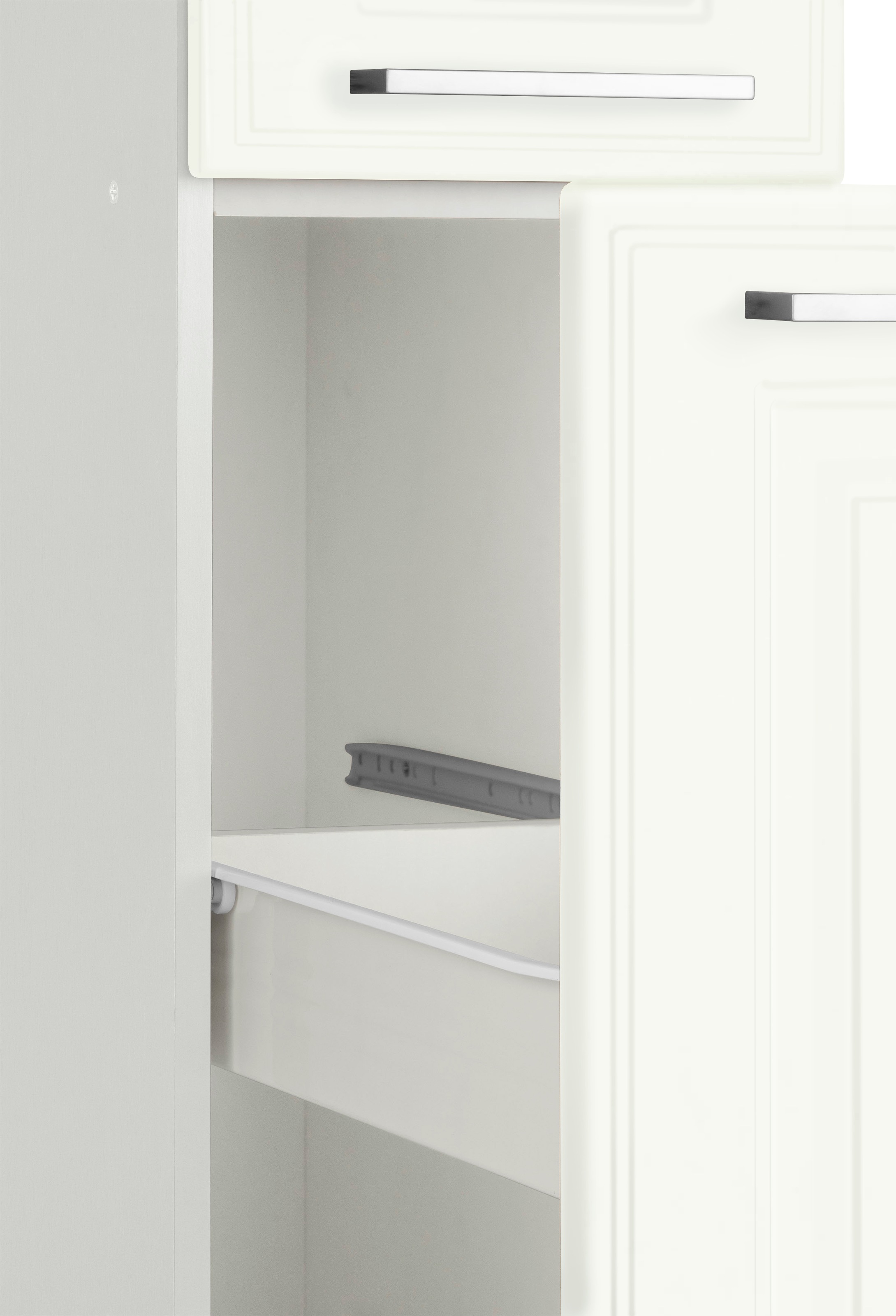 KOCHSTATION Apothekerschrank »KS-Stockholm«, hochwertige MDF-Fronten, 200 cm hoch, viel Stauraum