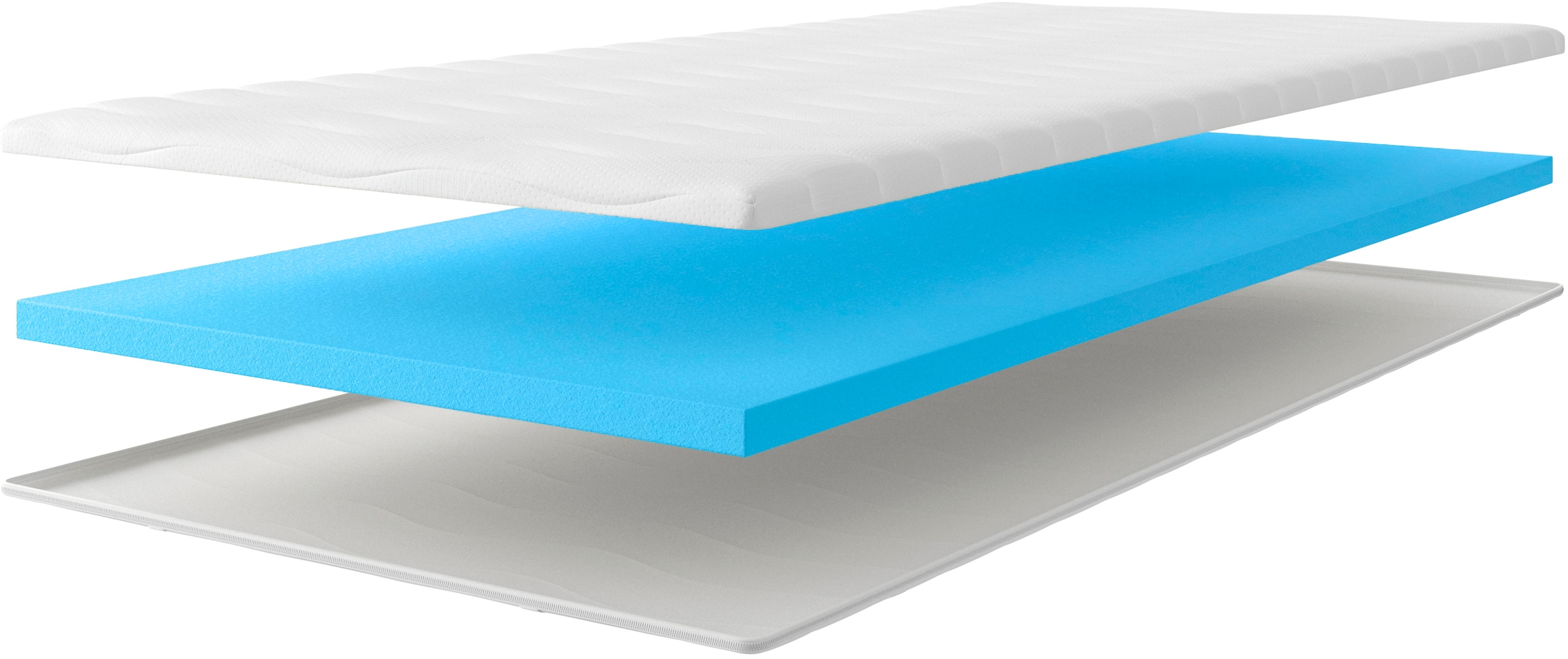 OTTO home Topper »Tornby Topper 90x200 cm,180x200 cm, in 4 Härtegraden, Tencel™ Bezug« Matratze & Boxspringbett, Hausstauballergiker geeignet, langlebig