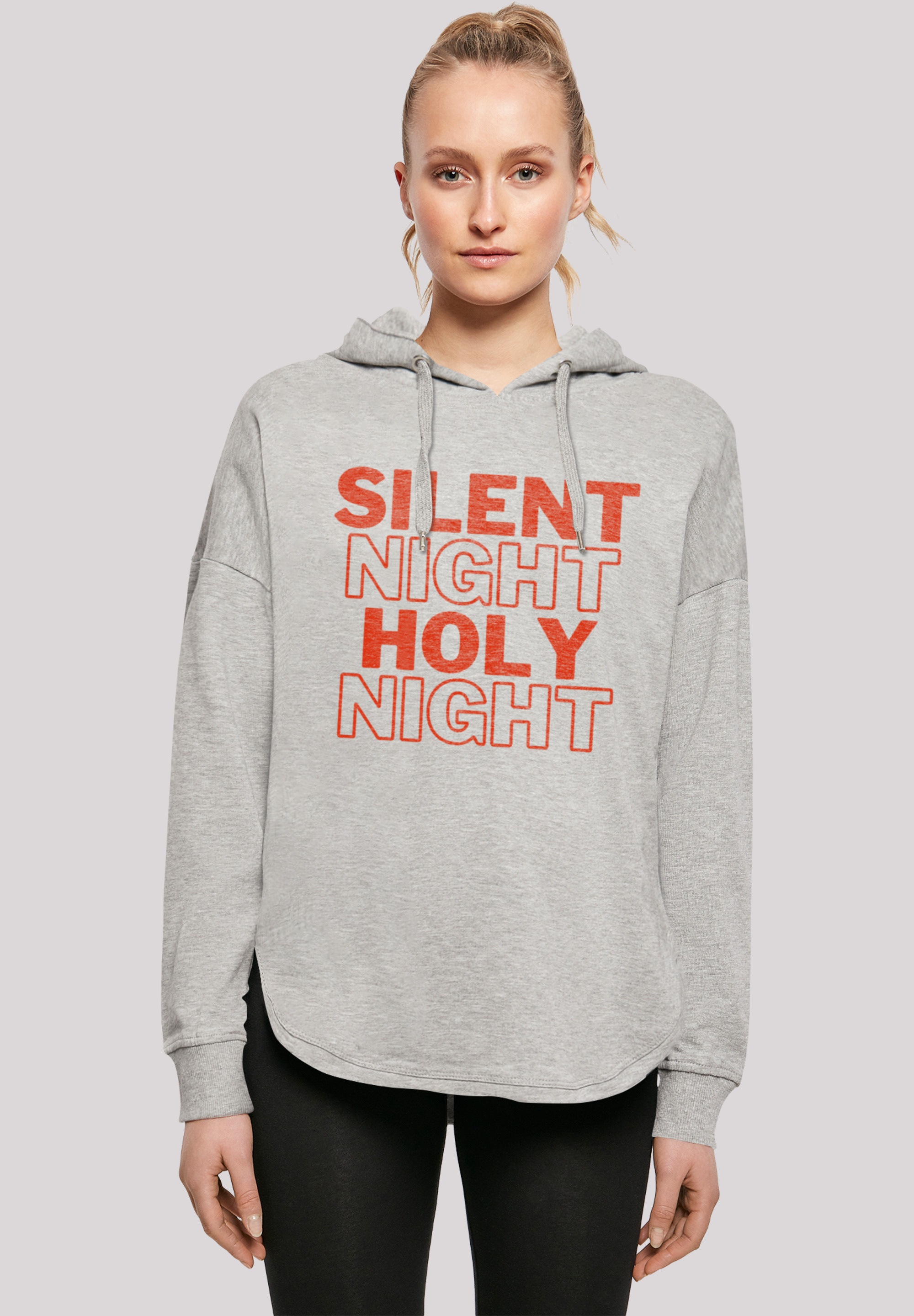 F4NT4STIC Kapuzenpullover "Silent Night Holy Night Weihnachten", Print