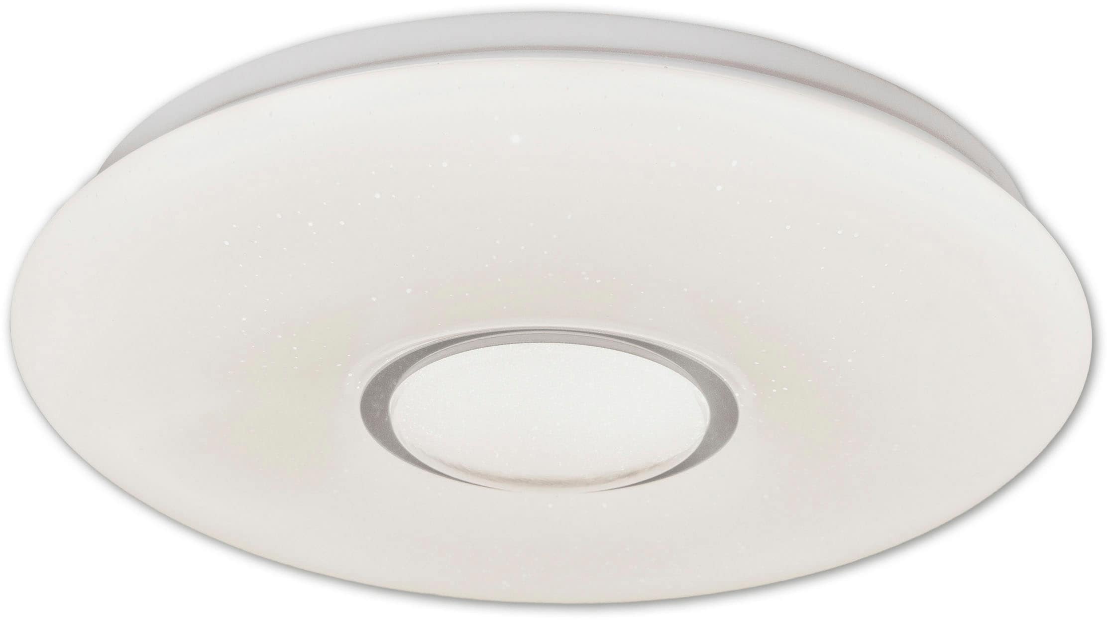 näve LED Deckenleuchte »Picton« LED-Modul 1 Stk. Warmweiß Schirm Kristalleffekt, Stufenweise dimmbar per Wandschalter, warmweiß