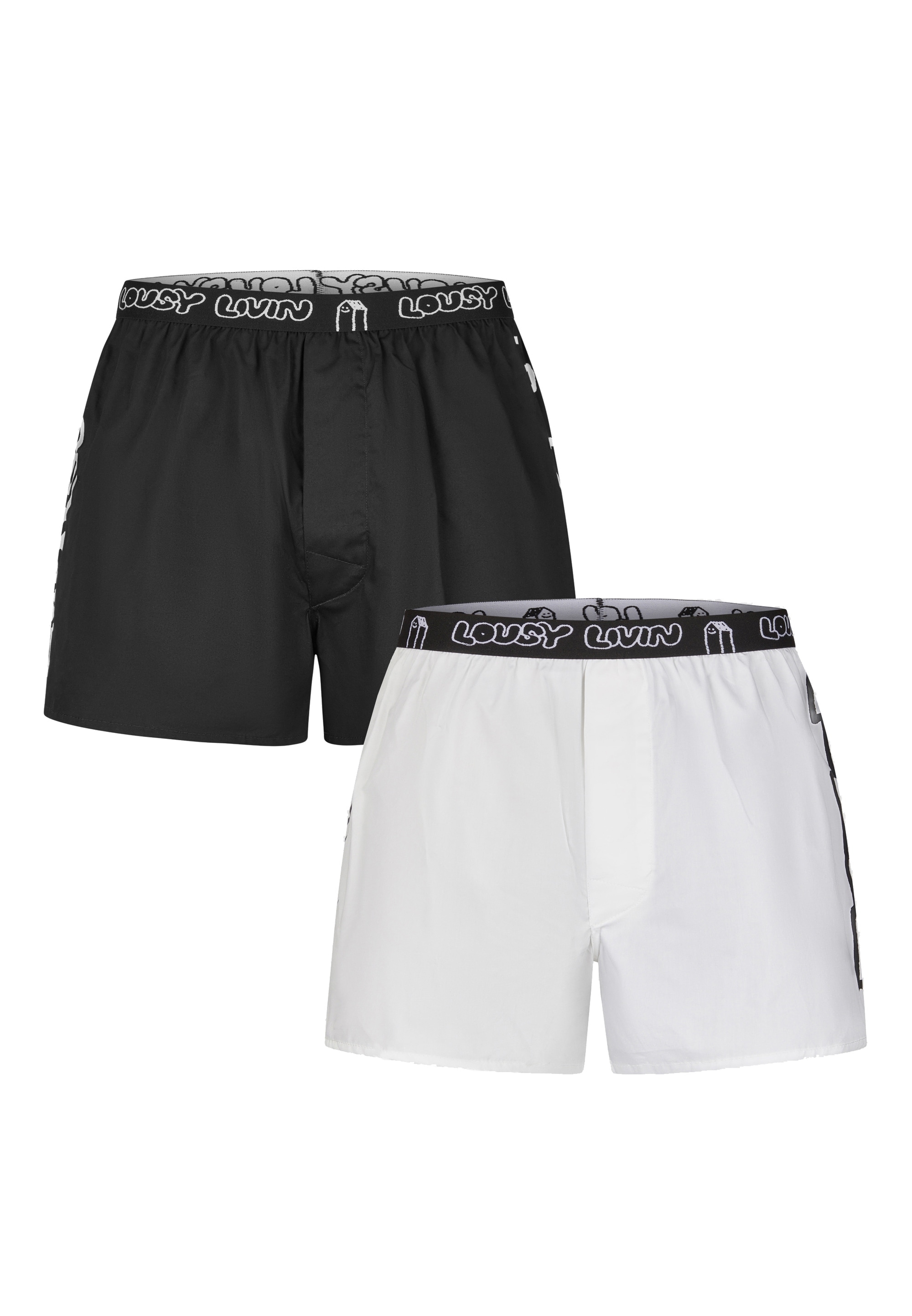 Lousy Livin Boxershorts »Lou«, 2er-Pack mit lockerem Schnitt
