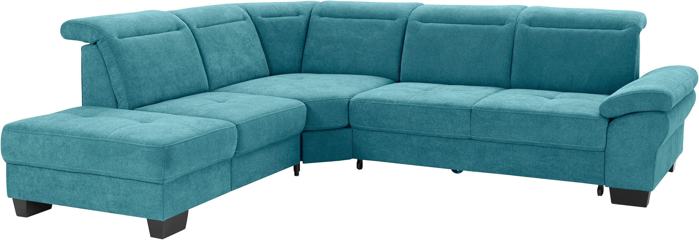 Places of Style Ecksofa »Cornwall L-Form«, incl. Sitztiefenverstellung, mit Bettfunktion und Kopfteilverstellung