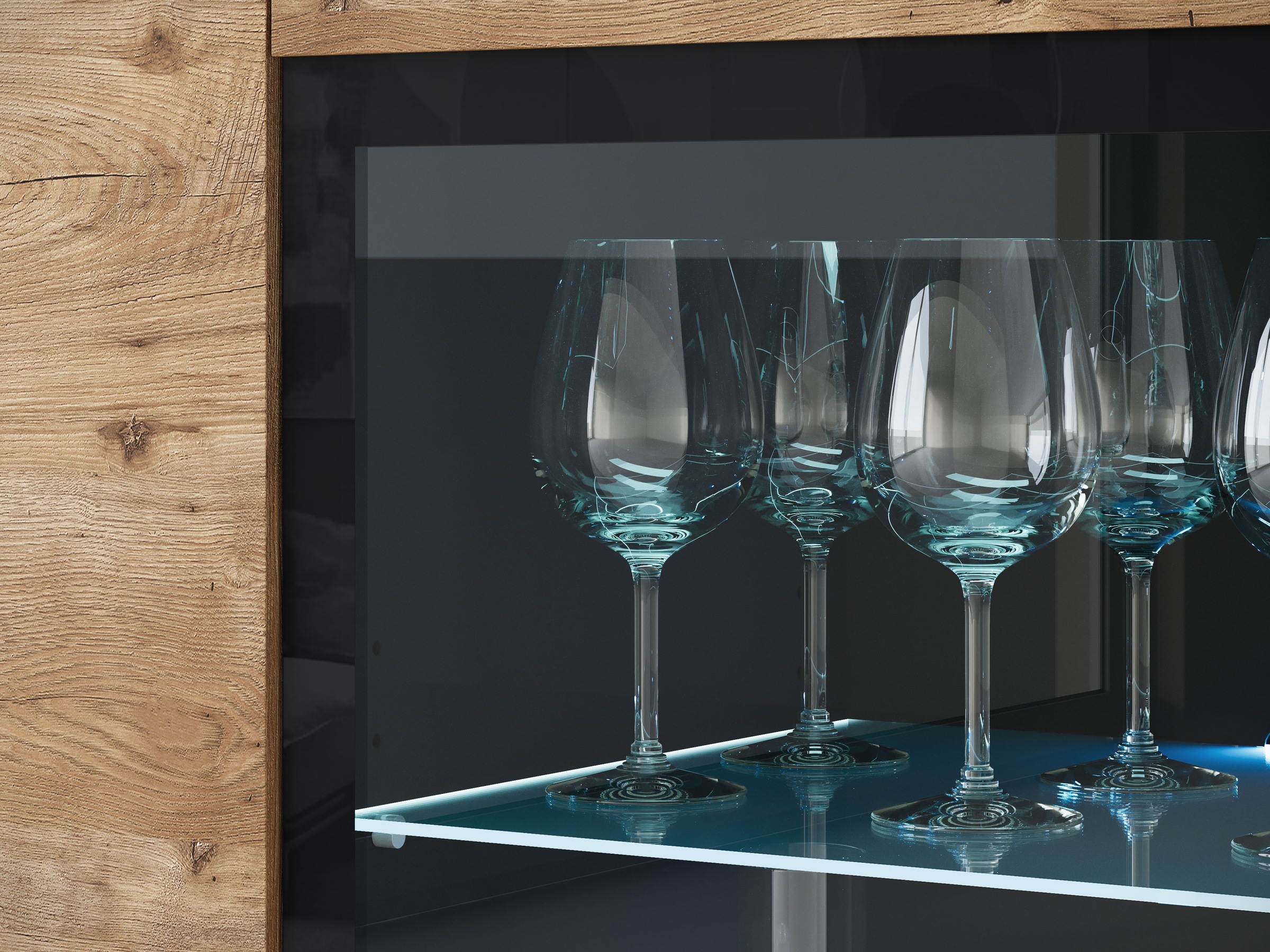 Home affaire Highboard »Vera« Highboard  mit 4 Türen, 9 Fächern, verglasten Türen