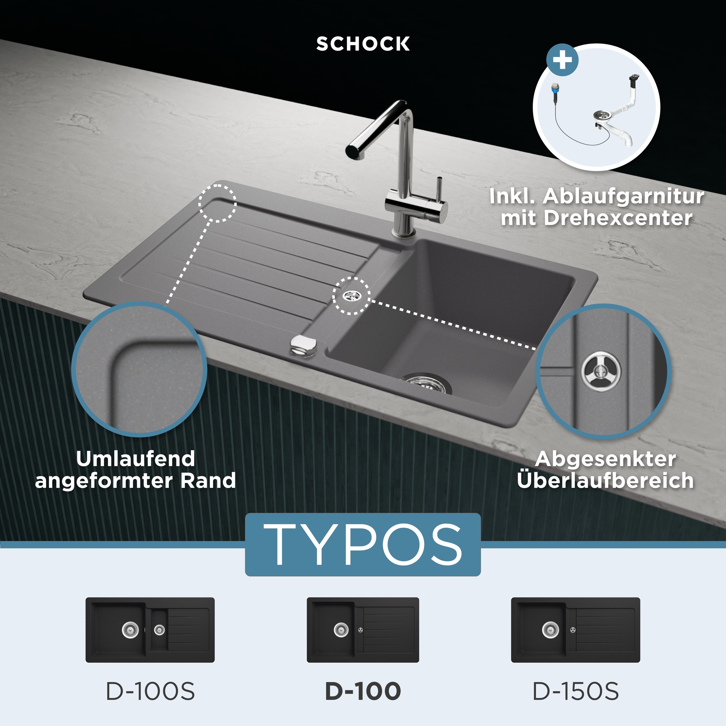 Schock Granitspüle »Typos D-100«