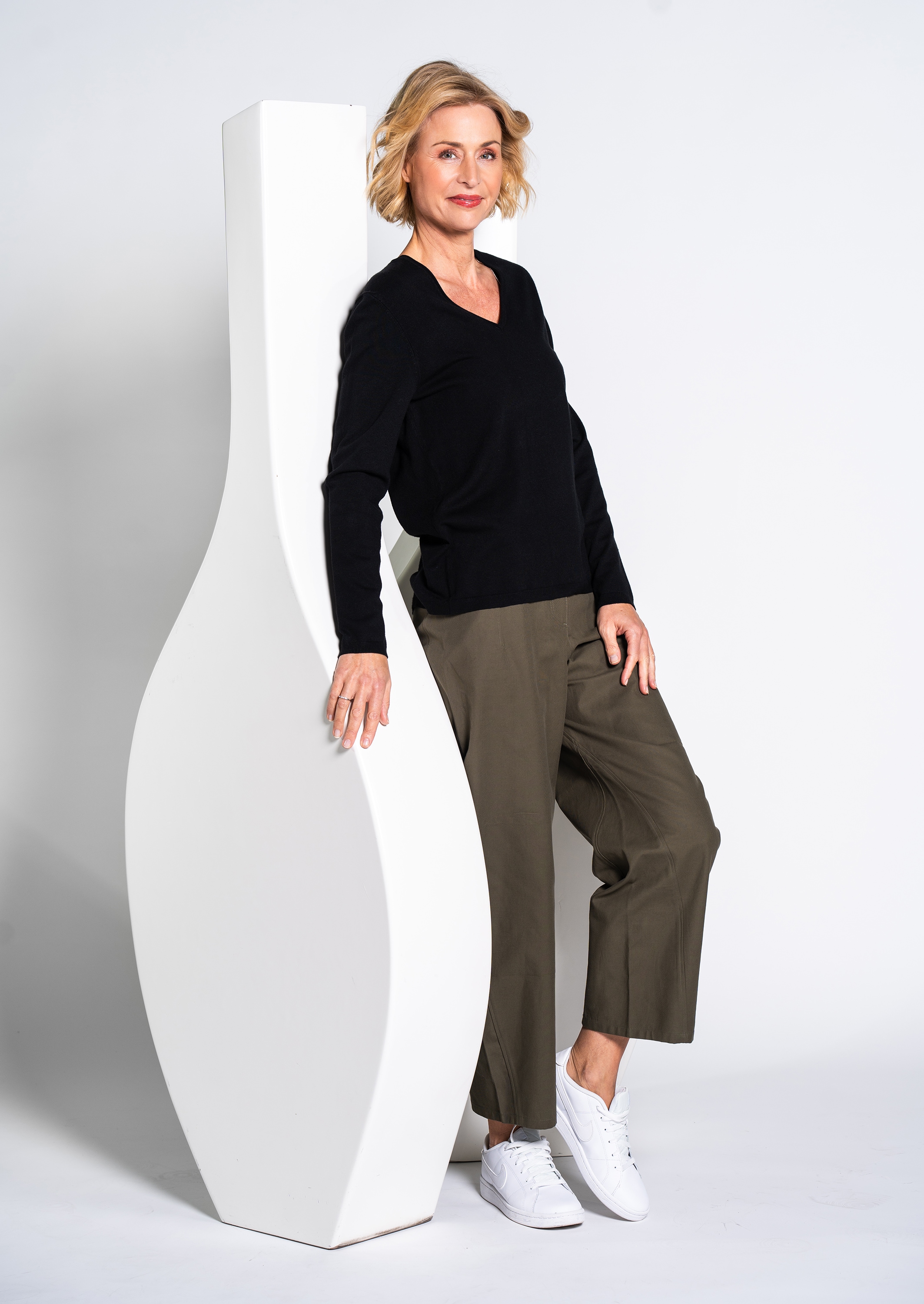 Clarina Strickpullover »BRITTA«, Viskose-Polyamid Mischung
