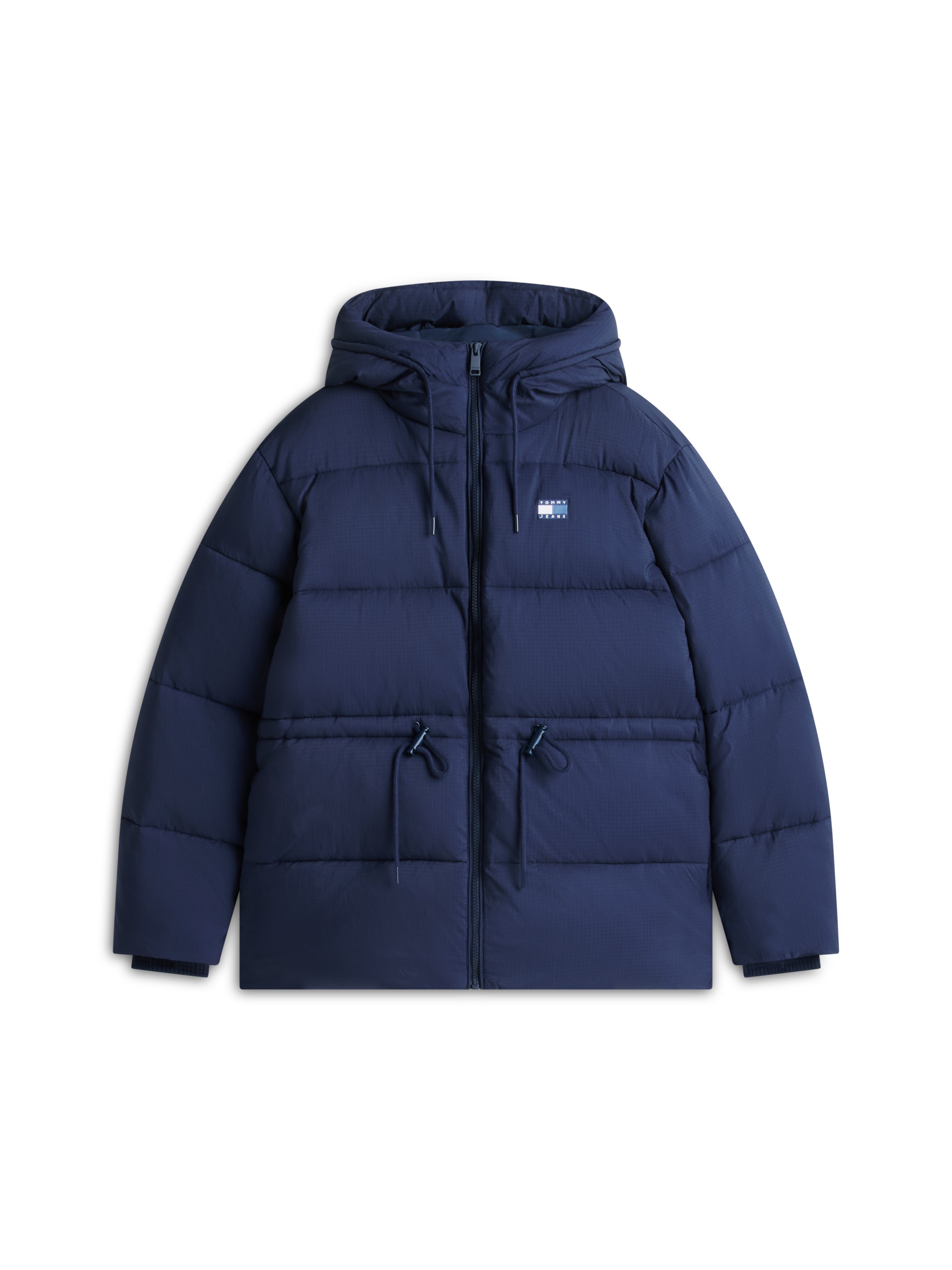 Tommy Jeans Steppjacke »TJW HOODED MIDI PUFFER JACKET« mit Kapuze Kunstfaser