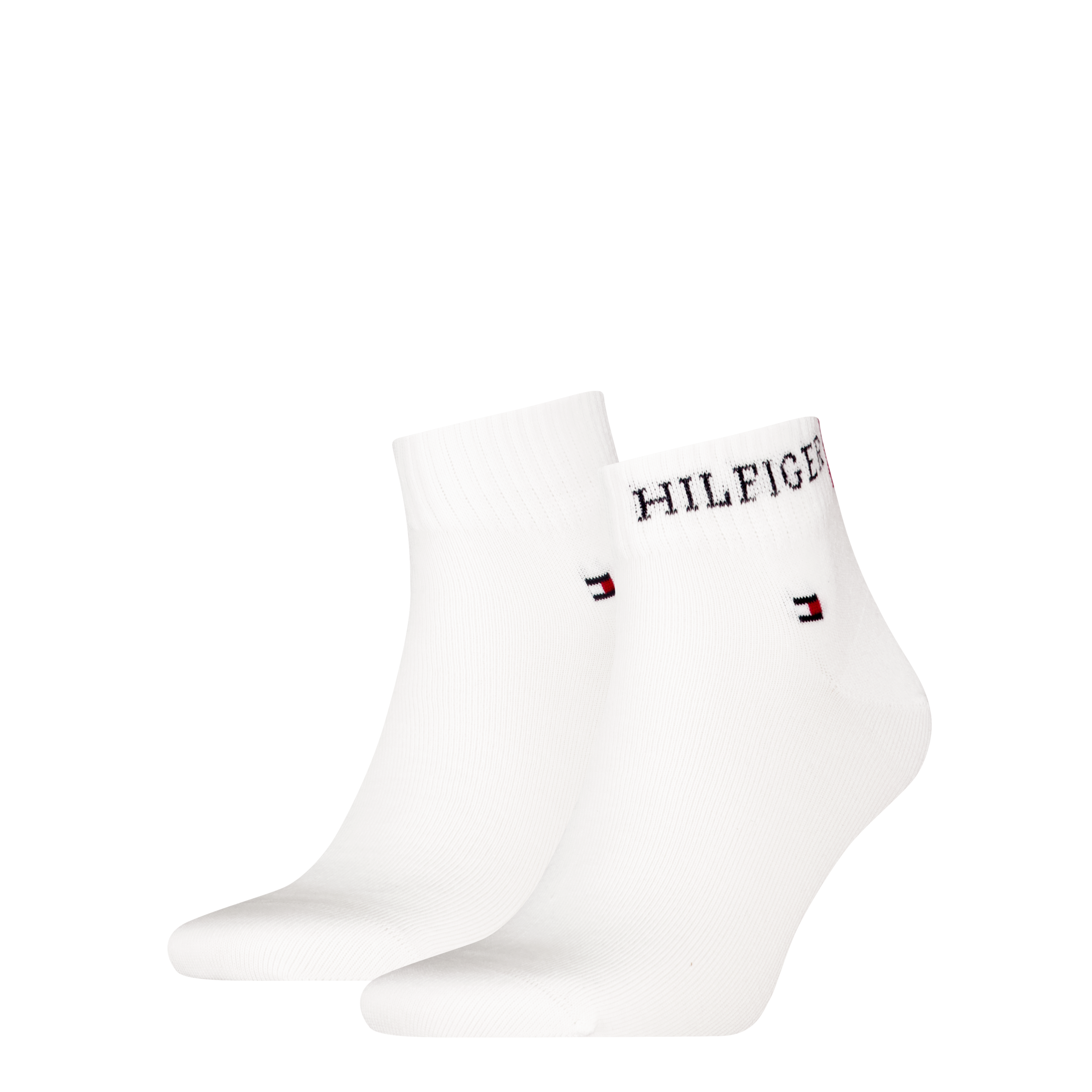 Tommy Hilfiger "TH MEN QUARTER 2P HILFIGER TAB" 2 Paar, Logo-Flag und Schriftzug