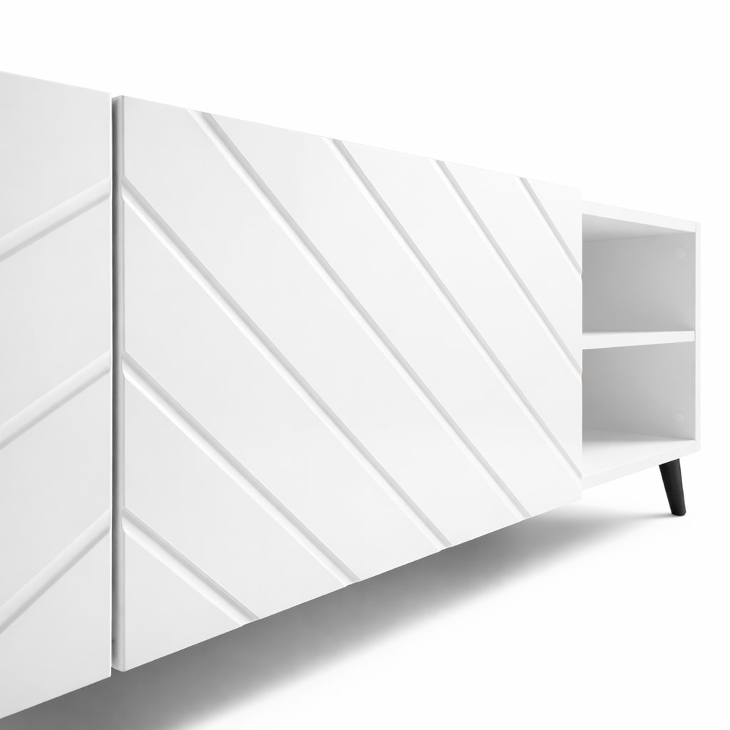 OTTO home Lowboard »HOLLY 1.5, TV-Board, TV-Kommode, TV-Schrank, TV-Unterschrank, TV-Möbel« Modernes lackiertes Hochglanz TV-Board, grifflos, Breite 150 cm