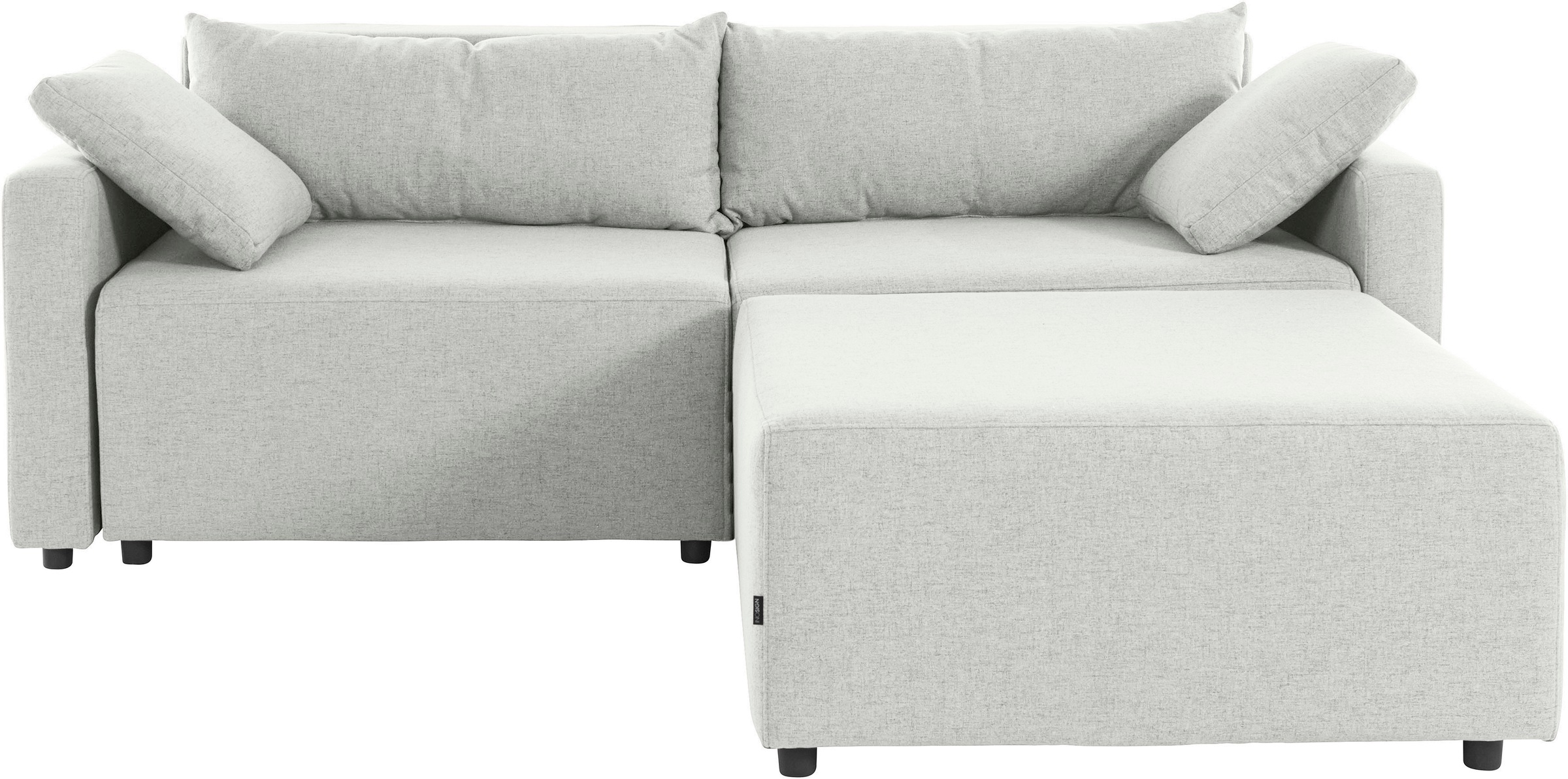 INOSIGN Kampinė sofa »Marva 3 dalių L-Form« beide Armlehnelemente išskleidžiamas dėl miegojimo funkcija su Dėžutė patalynei