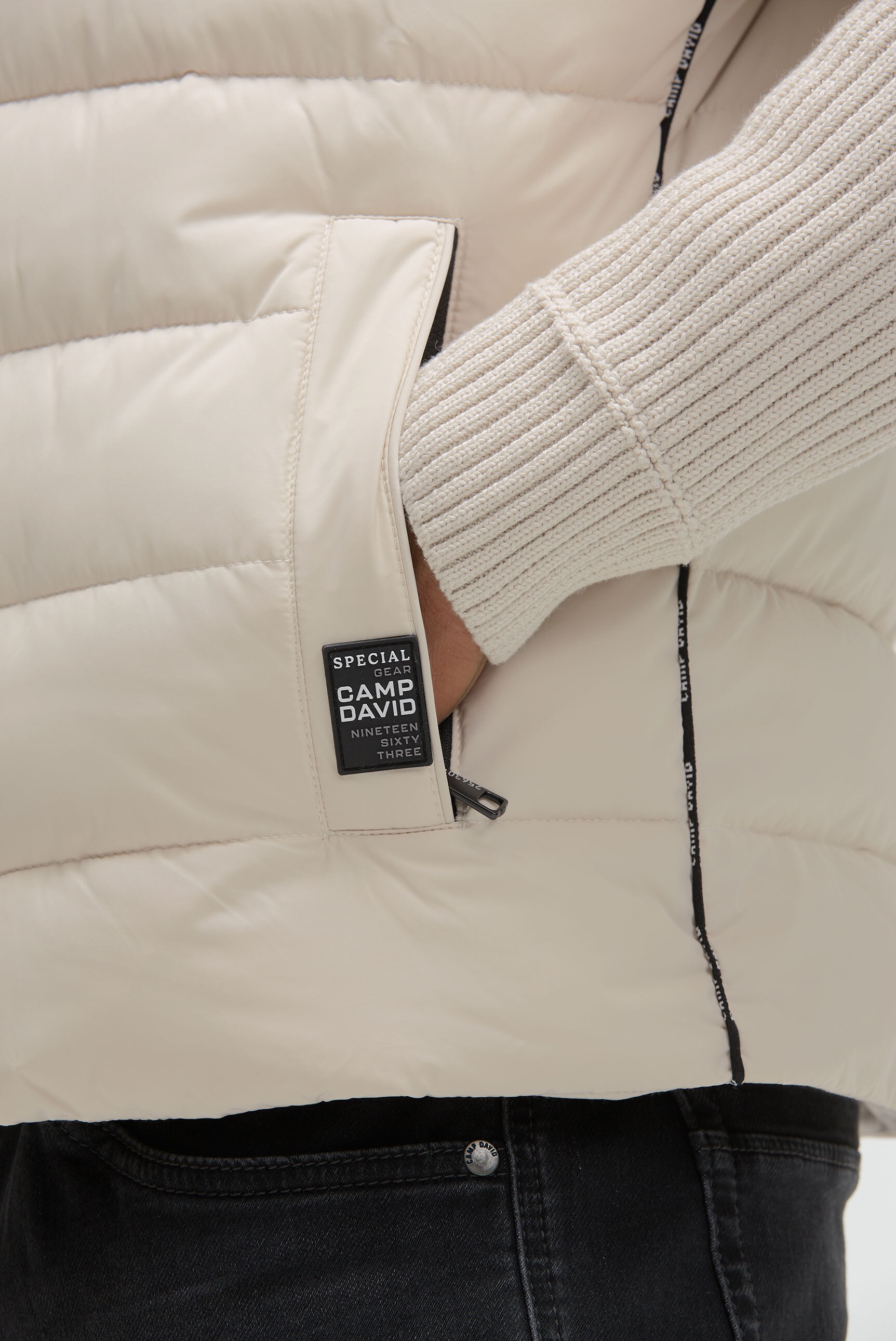 CAMP DAVID Outdoorjacke, mit Kapuze, mit Brusttaschen