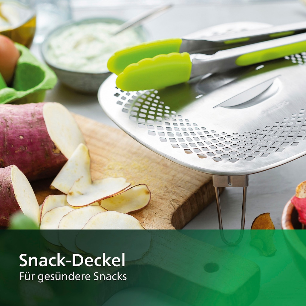 Philips Grillpfanneneinsatz »HD9954/01 Snack Profi-Kit«, Edelstahl-Silikon, (3 St.)