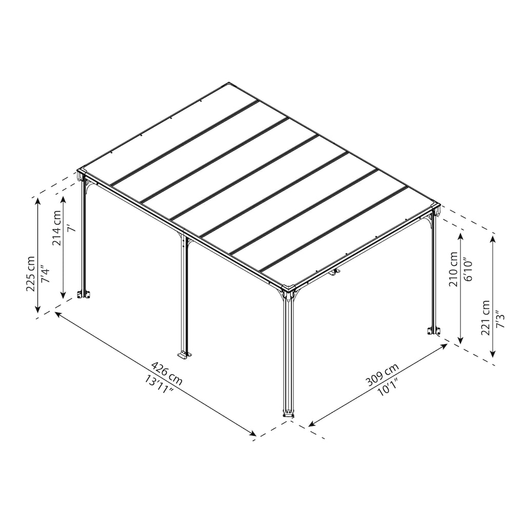 Palram - Canopia Pavillon »Milano 4300«