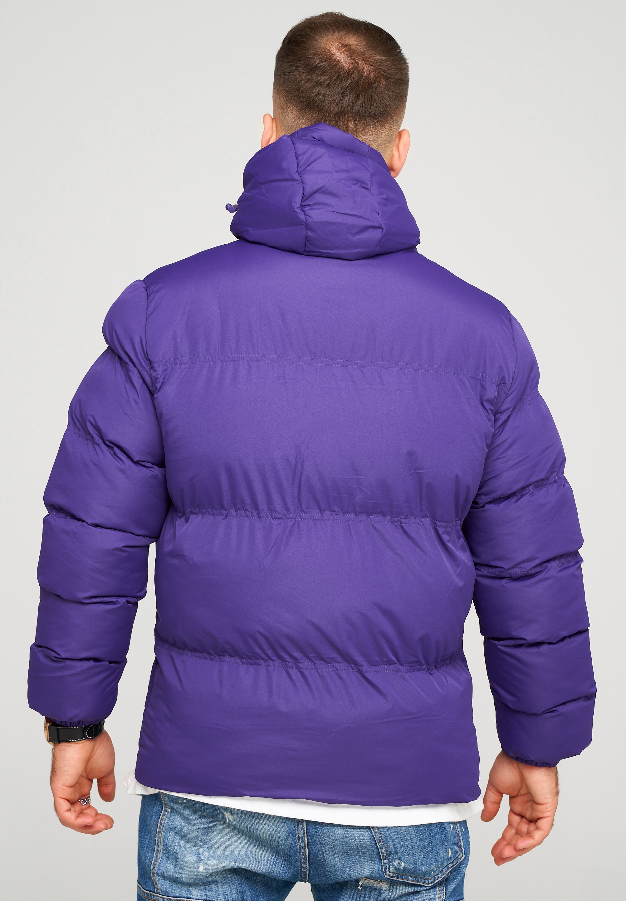 behype Steppjacke »BHROLLIN-PANEL«, mit Kapuze