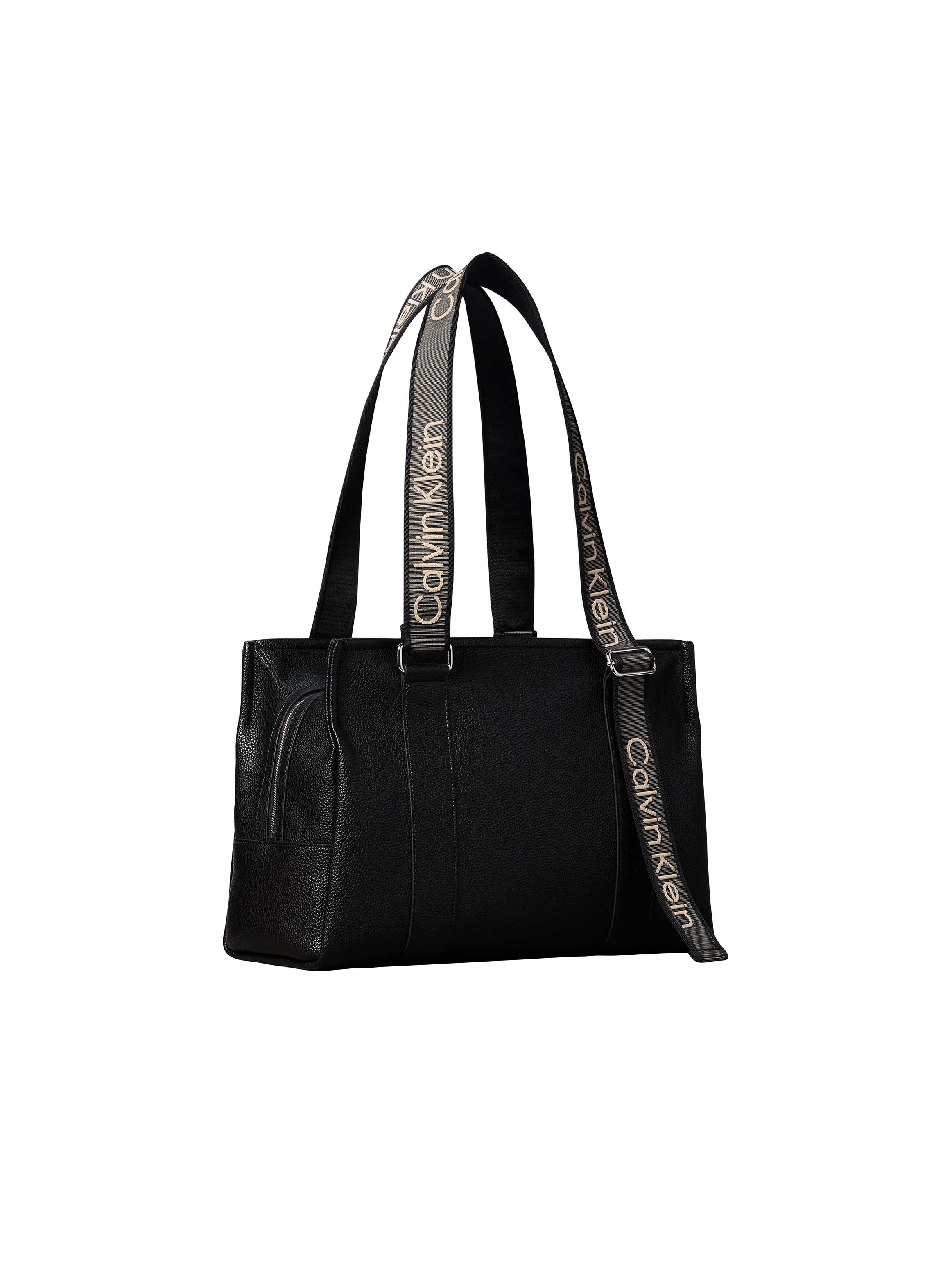 Calvin Klein Tragetasche »WEBBING ADJ STRAP  TOTE« große Tote Bag, Schultertasche mit Logoschriftzügen