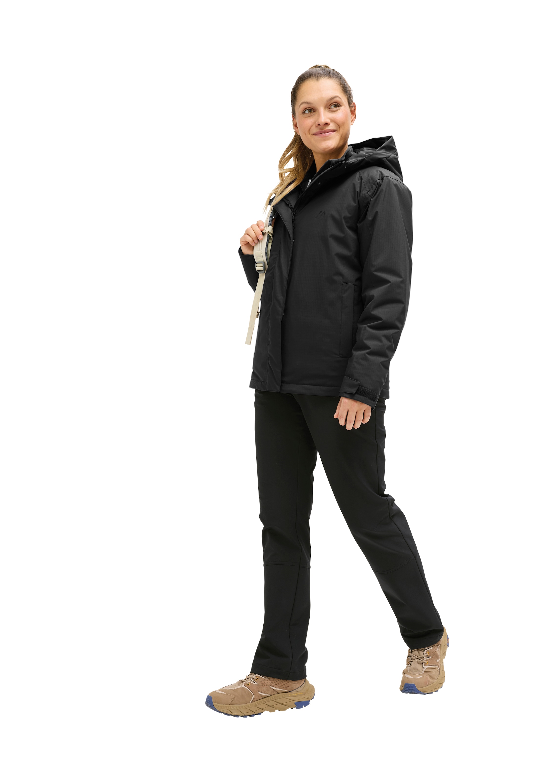 Maier Sports Funktionsjacke »Elite Warm W« Damen Winterjacke wasserdicht, mit RV-Taschen und Kapuze