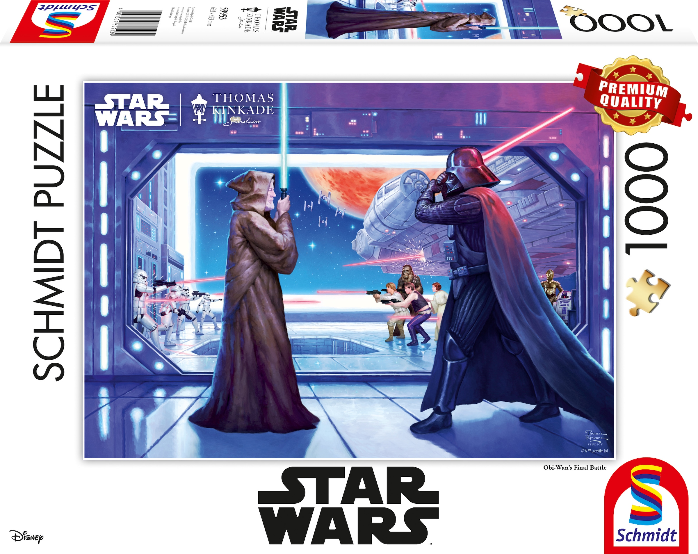 Puzzle »Obi Wan's Final Battle«, Made in Europe