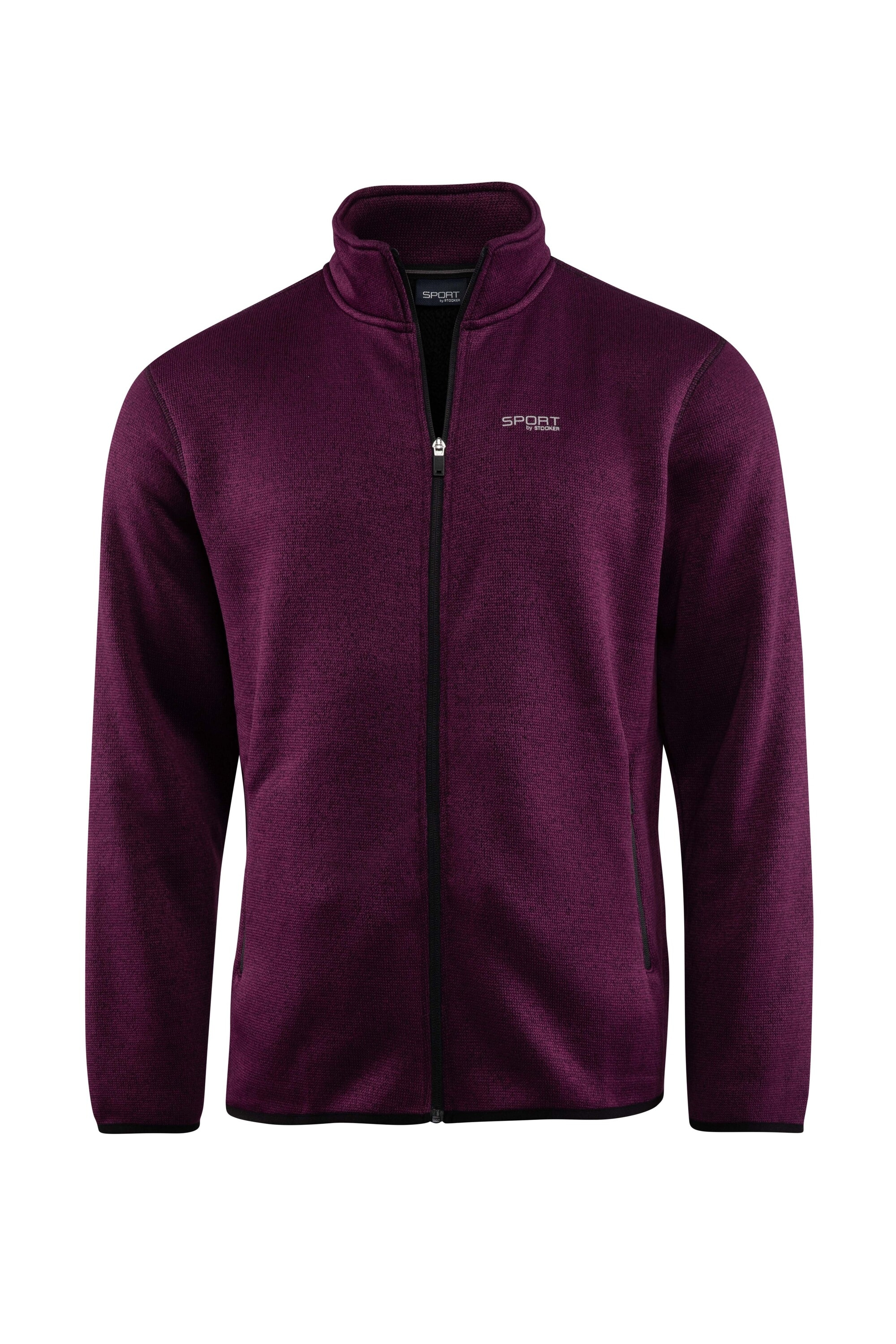 Stooker Men Sweatjacke »JOEL Knit Strick-Fleecejacke« Sherpa fleece Straight Fit Casual Sherpa für Herren