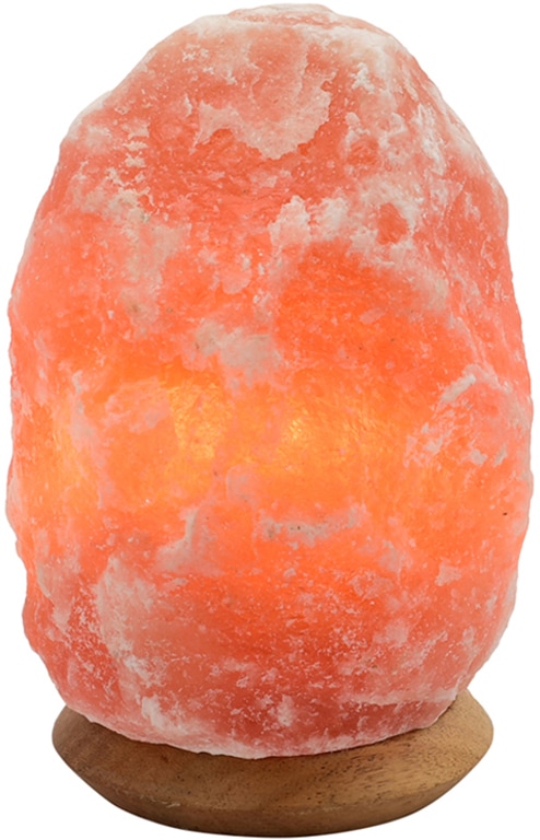 HIMALAYA SALT DREAMS Salzkristall-Tischlampe »Rock«, Handgefertigt - jeder Stein ein Unikat, H: ca.18 cm, ca. 2-3kg