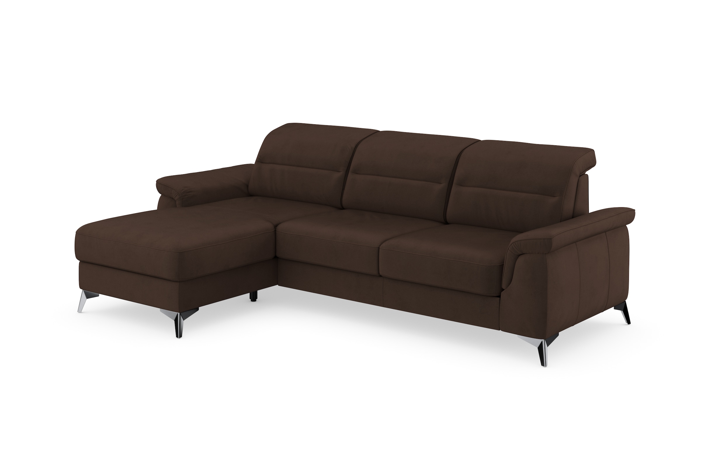 sit&more Ecksofa »Sinatra L-Form«, mit Recamiere, optinal mit Kopfteilverstellung und Armteilfunktion