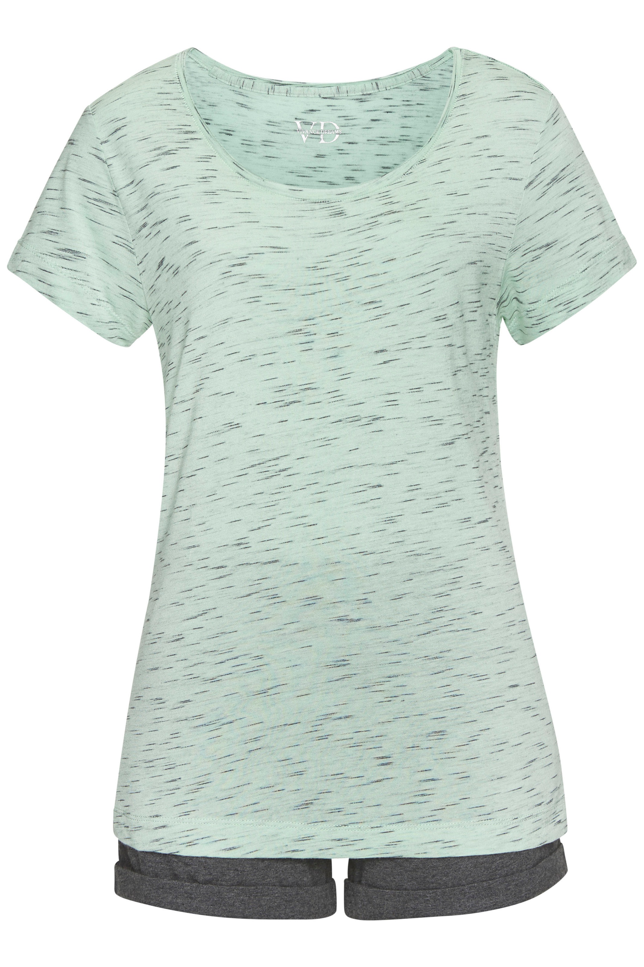 Vivance Dreams Shorty, (2 tlg.), mit schönem Melange-Effekt günstig online kaufen
