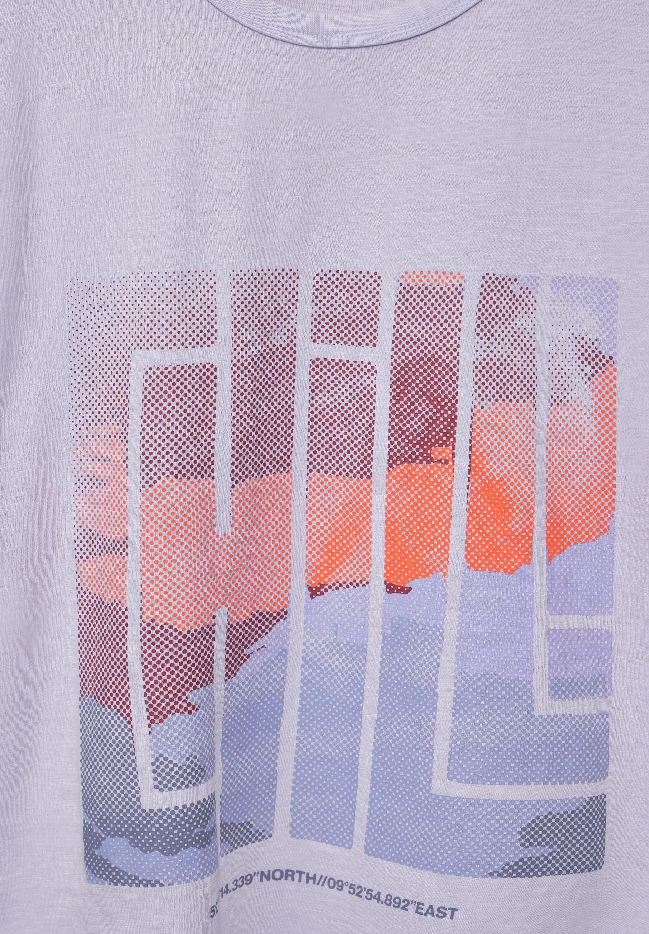 STREET ONE MEN T-Shirt, mit Flammgarn