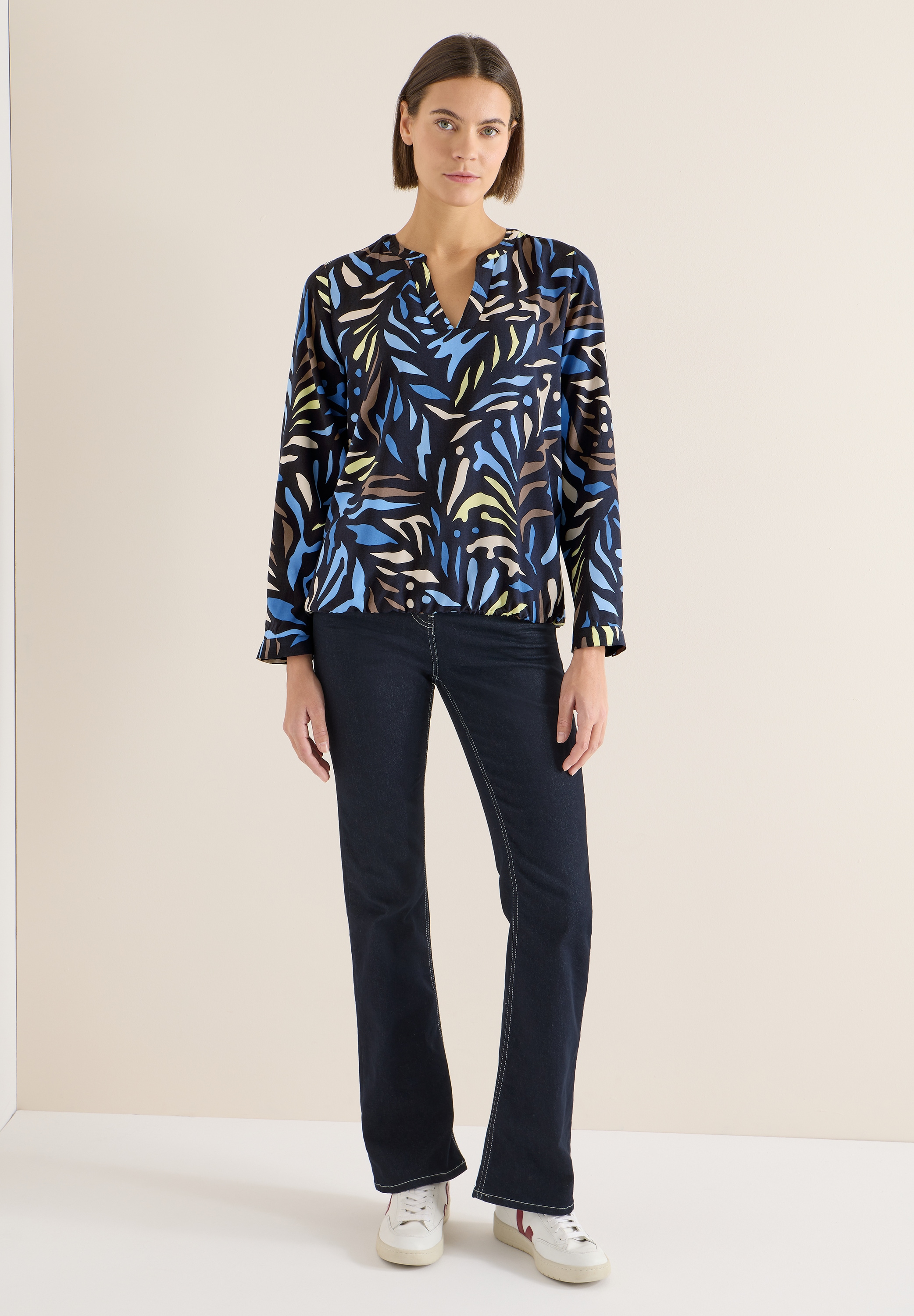 Cecil Langarmbluse aus softer Viskose