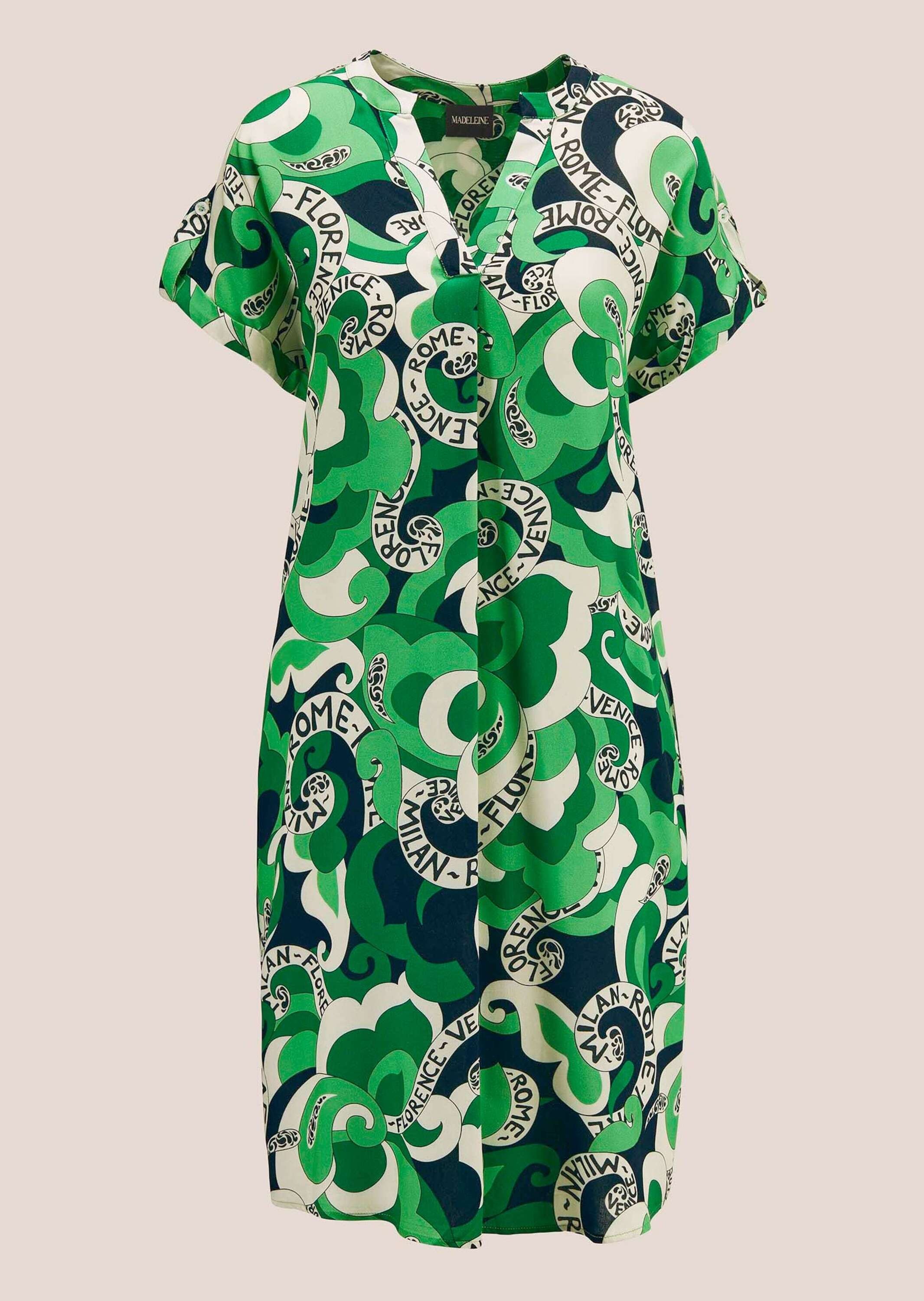 MADELEINE Sommerkleid "Tunikakleid Midi-Kleid mit grafischem Print"