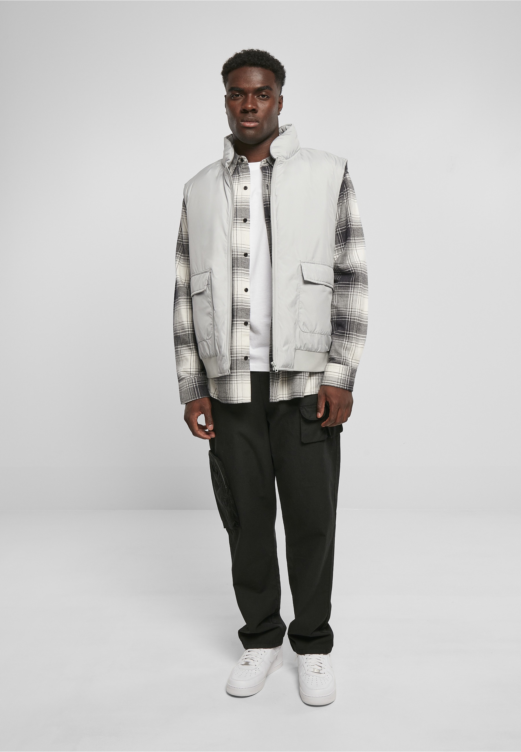 URBAN CLASSICS Jerseyweste »Urban Classics Herren Clean Puffer Vest« 1