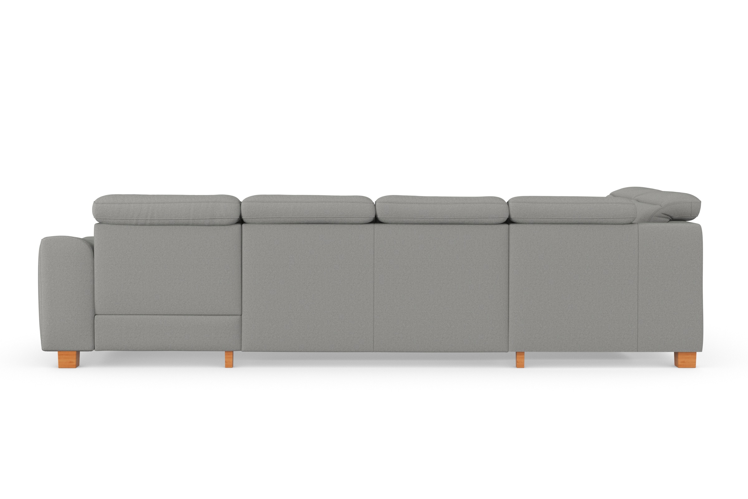 sit&more Wohnlandschaft »Dundee U-Form«, mit Federkern und Massivholzfüßen, wahlweise mit Kopfteilverstellung