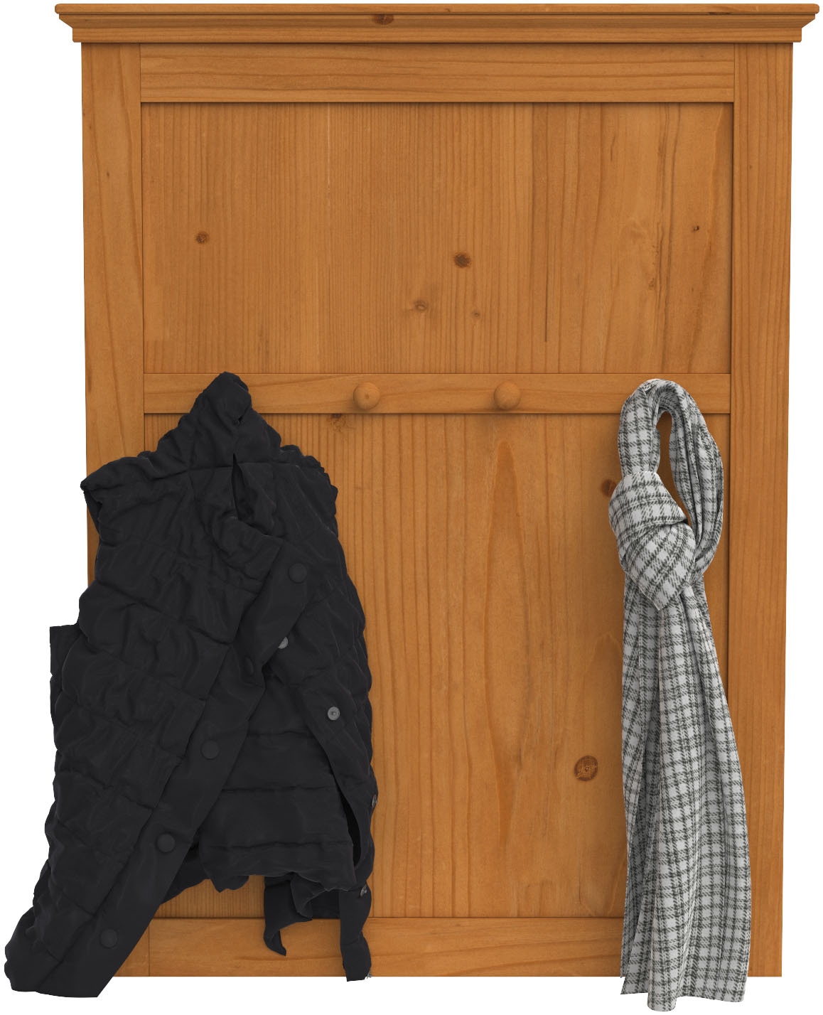 Home affaire Garderobenpaneel »Selma«, aus massivem Kiefernholz, Höhe 105 cm, Breite 80 cm